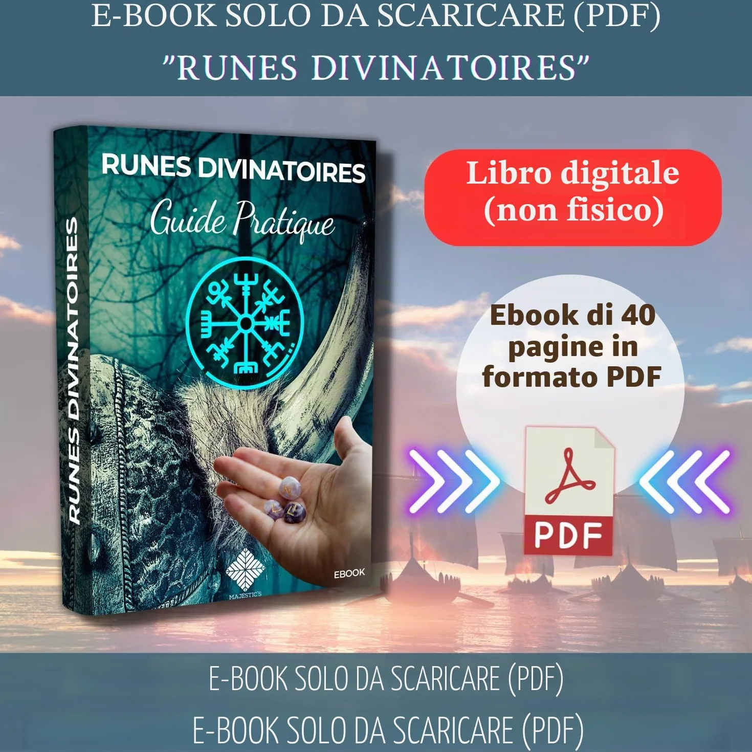 Set x25 Pietre Rune Celtiche Vichinghe Ametista Incise 2 cm x 1 cm Alfabeto Futhark per Divinazione