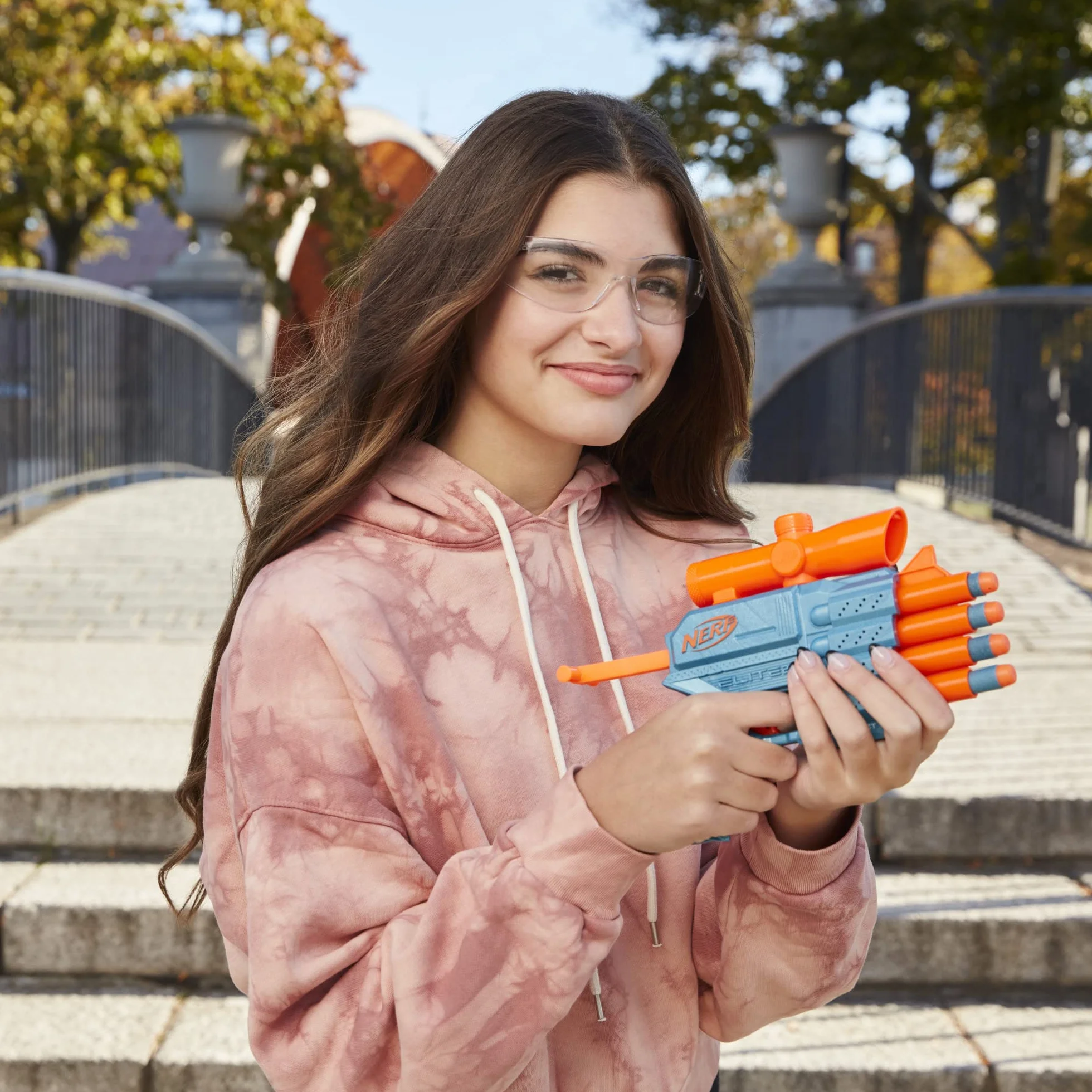 Nerf Elite 2.0 Prospect QS-4 Blaster, 8 dardi, mirino telescopico