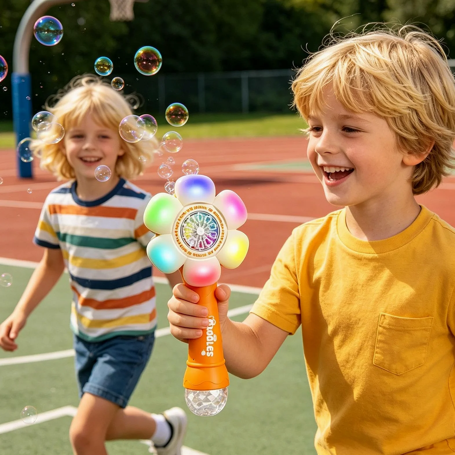 Macchina Bolle Girasole Da Bagno Giocattolo Soffiabolle Automatico | Sparabolle Girasole con Per Bambini, Bambine, Giardino, Compleanno, Bagno, , Spiaggia, Giochi