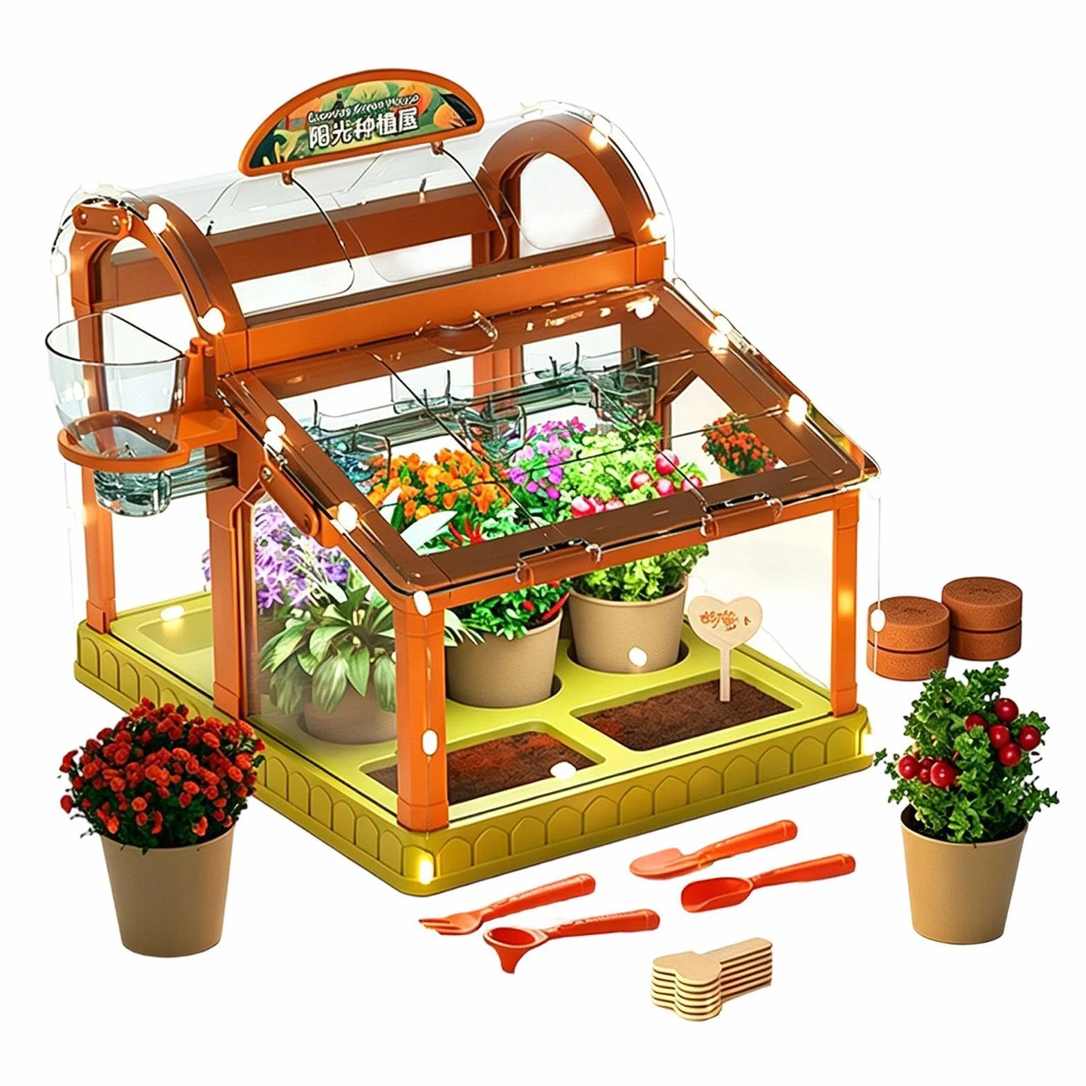 Kit Di Coltivazione Piante Per Bambini | Giochi Scientifici | Kit Terrario E Serra Per Coltivare,Ragazzi E Ragazze Interni Esterni Aula Casa Fattoria Natura