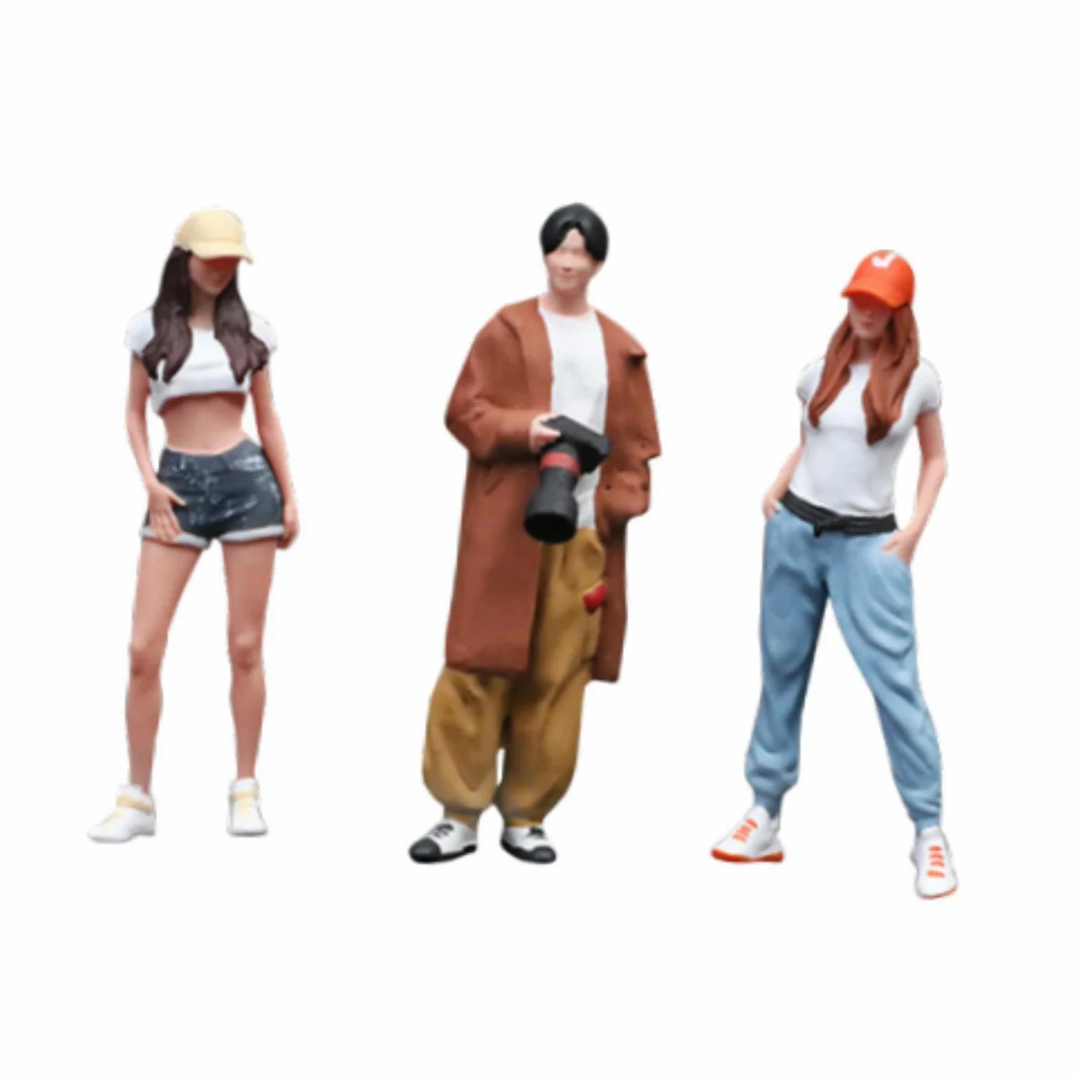 TWISAXC Miniature in Per scala 1/64, figure di uomini per miglioramenti di | modello nella collezione, miniature di simulazione di modelli di uomini in Per scala 1/64, giardini delle fate, mini
