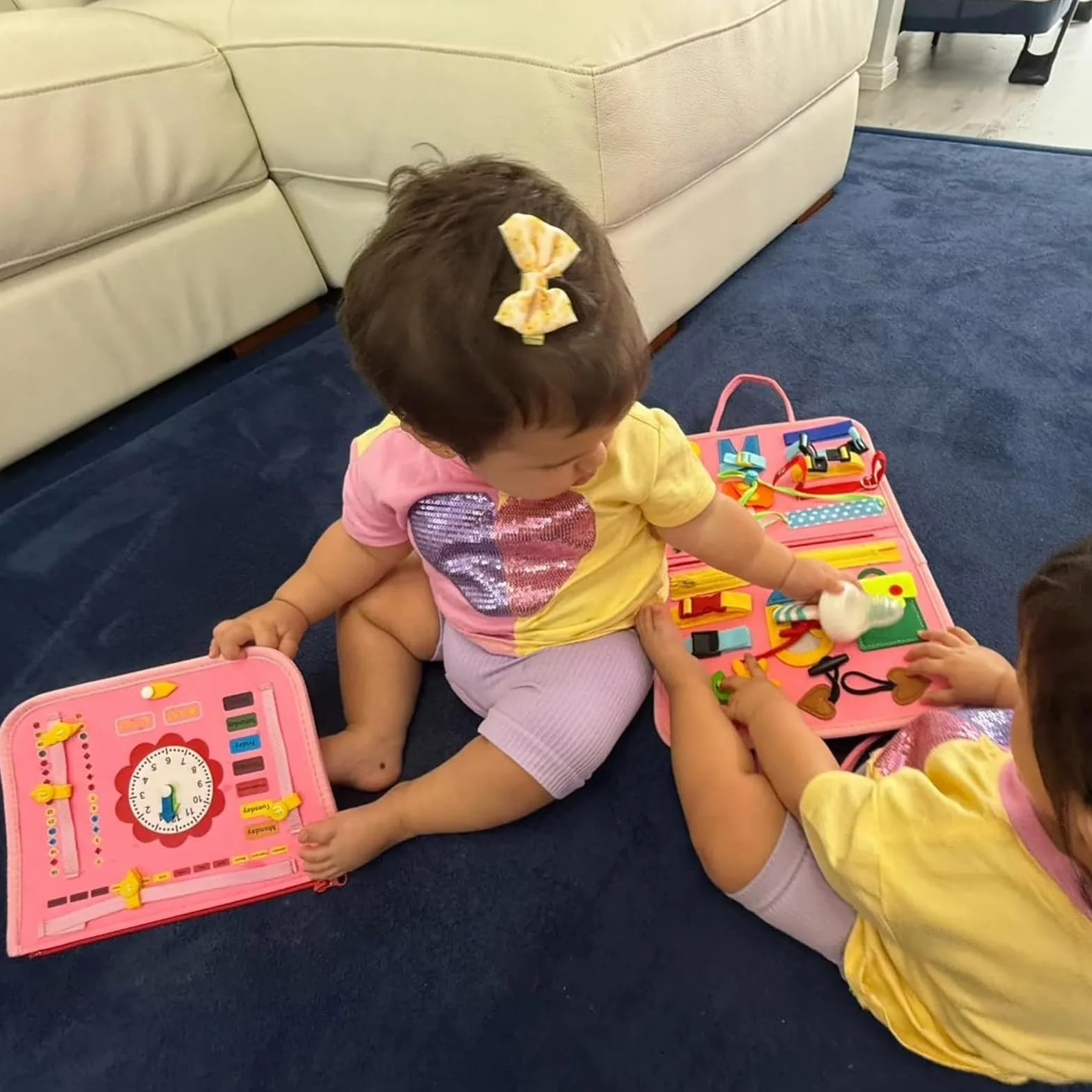 Tibatoes Montessori Busy Board, tablica manipulacyjna dla małych dzieci, do podróży samochodem