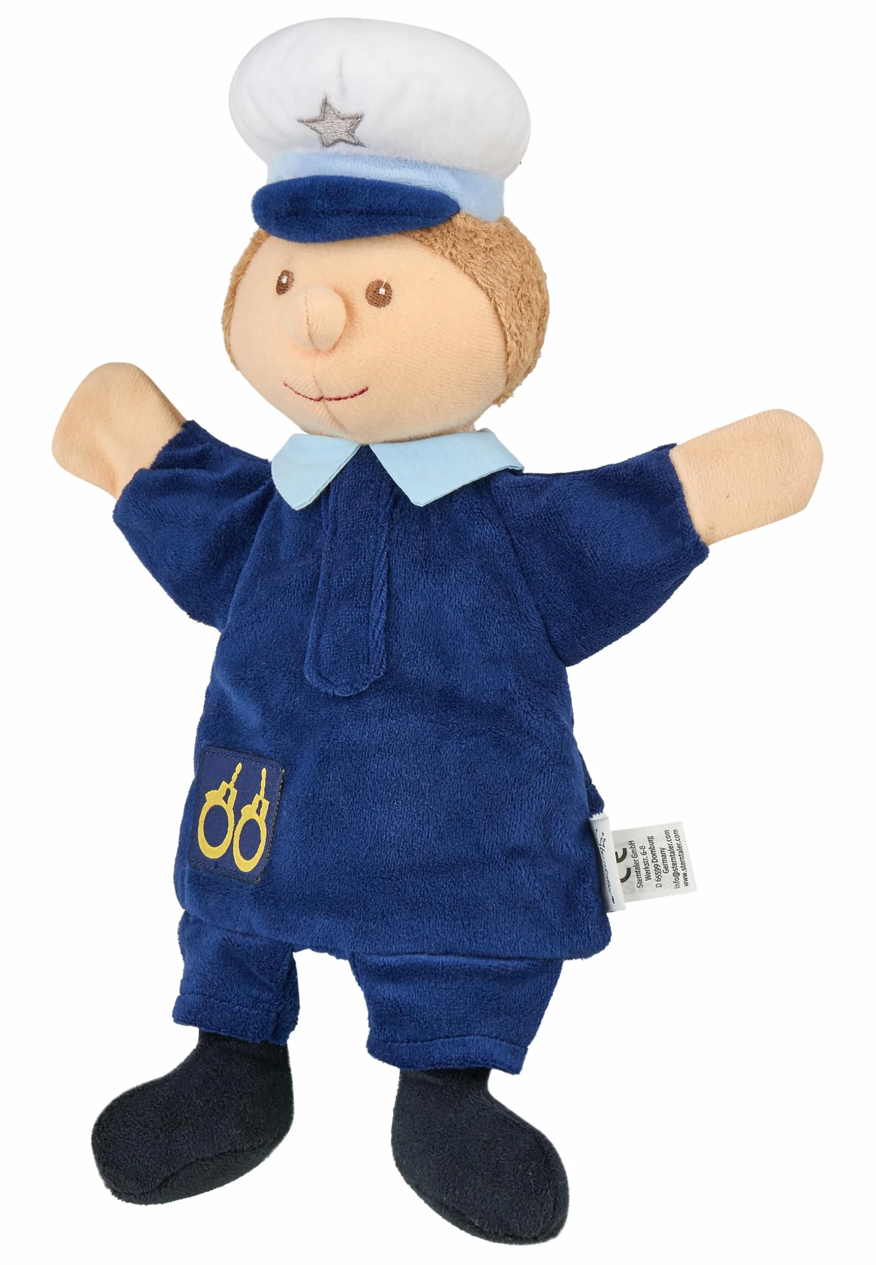Sterntaler Burattino a forma di polizia 29 x 27 x 9 cm Blu