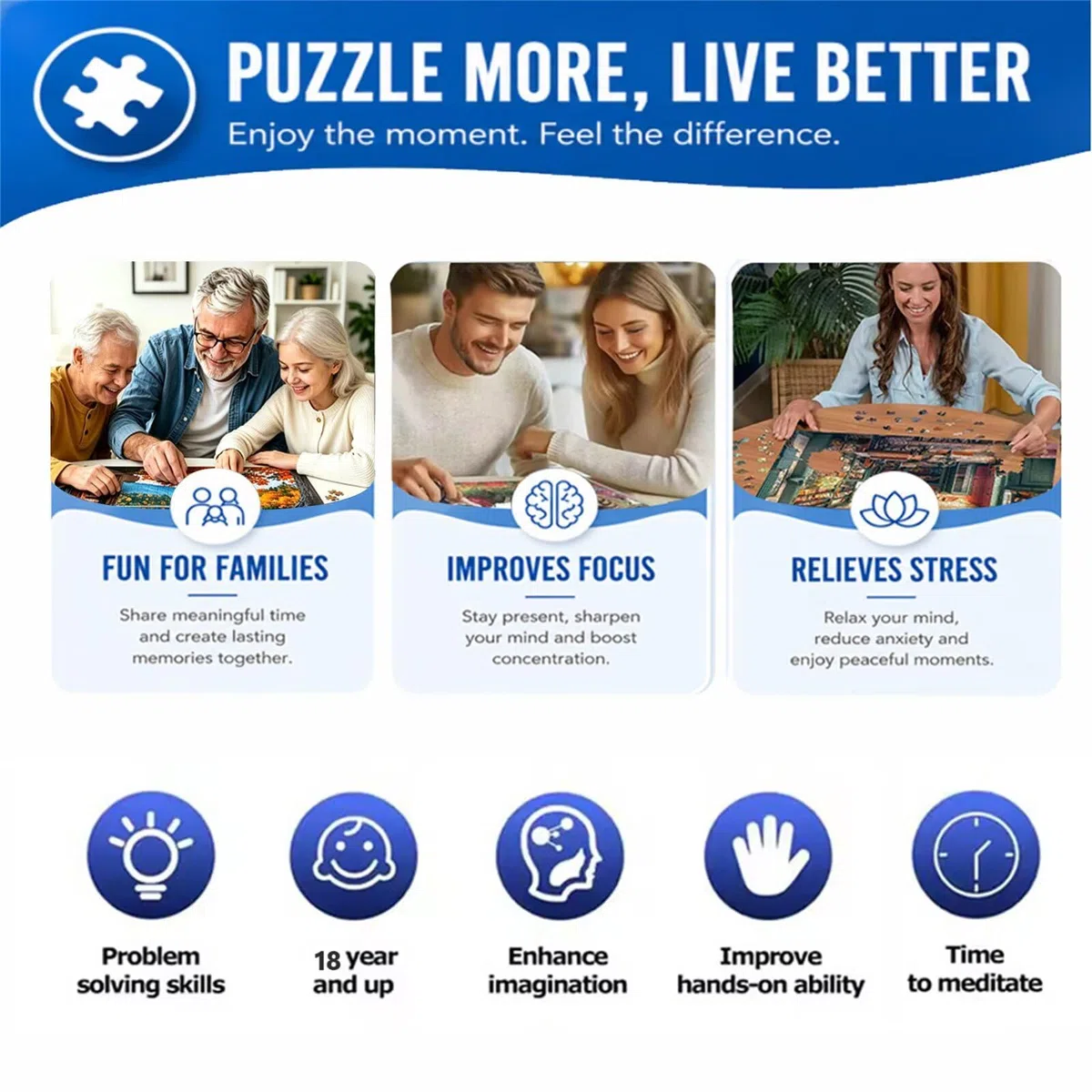 Puzzle 5000 Pezzi Adulti Pomeriggio accogliente 156x105cm, Puzzle Classico Antistress, Rompicapo per Esperti, Hard Difficult Challenging Puzzle Perfetto per Serate di Gioco