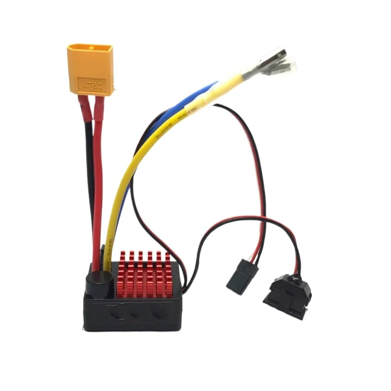 Esc Cingolata Rc Per Traxxas Per TRX4 Per TRX6 D90 Per Redcat 1/10 60A Brushed ESC Regolatore Di Velocità Elettrico 6V/3A BEC RC Auto Crawler Camion(XT60 Plug)