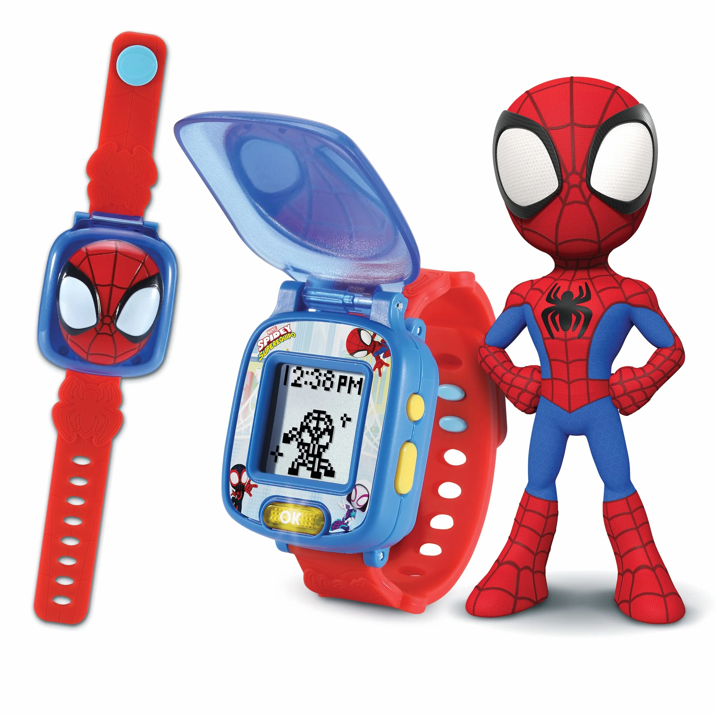 VTech - Orologio educativo di Spidey e la Sua supersquadra, Giocattolo per Bambini +3 Anni, Versione ESP