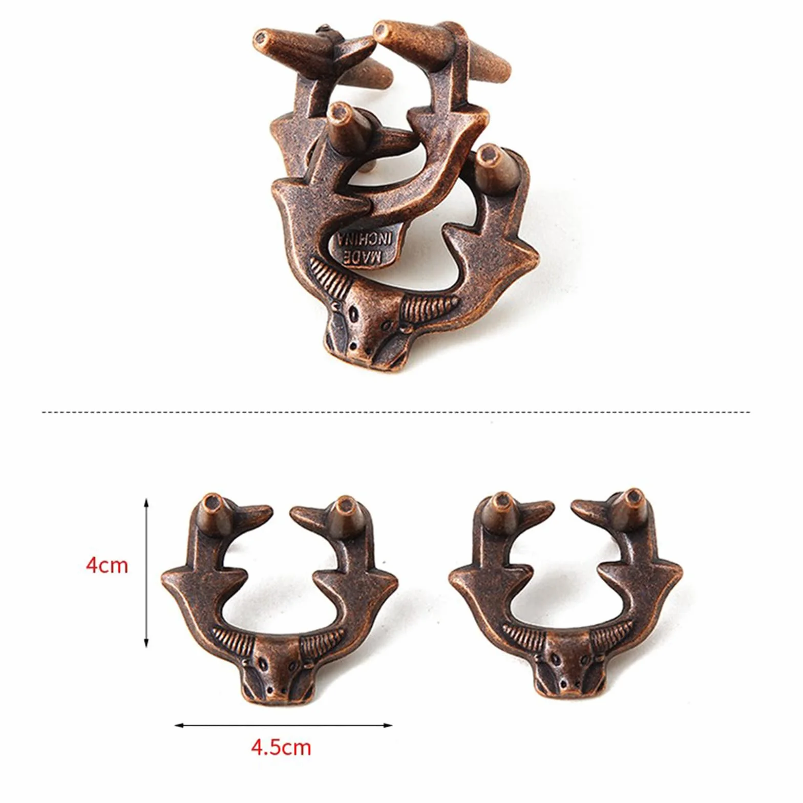 Puzzle in Metallo 3D Giocattolo Educativo per Bambini e Adulti 15 Pezzi