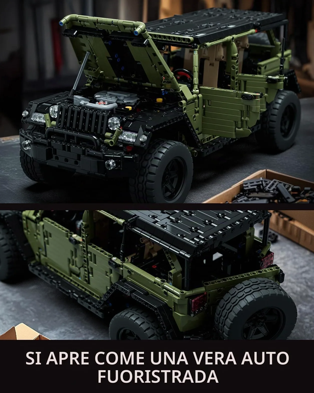 Nifeliz 4x4 Set di costruzioni di Auto Fuoristrada per adulti, Modellino di Auto da Collezione da Costruire, Offroad Regalo per Uomo, Donna, Lui o Lei (2899 pezzi, NF10324)