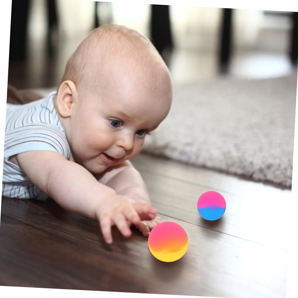 Toyvian 18 Palline di Gomma Rimbalzanti per da 45 Mm Palline Rimbalzanti Multicolori Bomboniere per Feste di Natale Parchi Giochi All'Aperto Premi Scolastici Premi in Classe