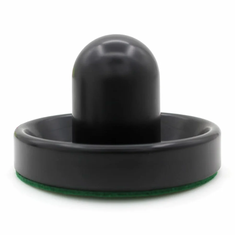 Set da 4 Pezzi per Hockey da Tavolo 76 mm 4 cursori per Air Hockey con 4 Flanella 8 Dischi - Nero