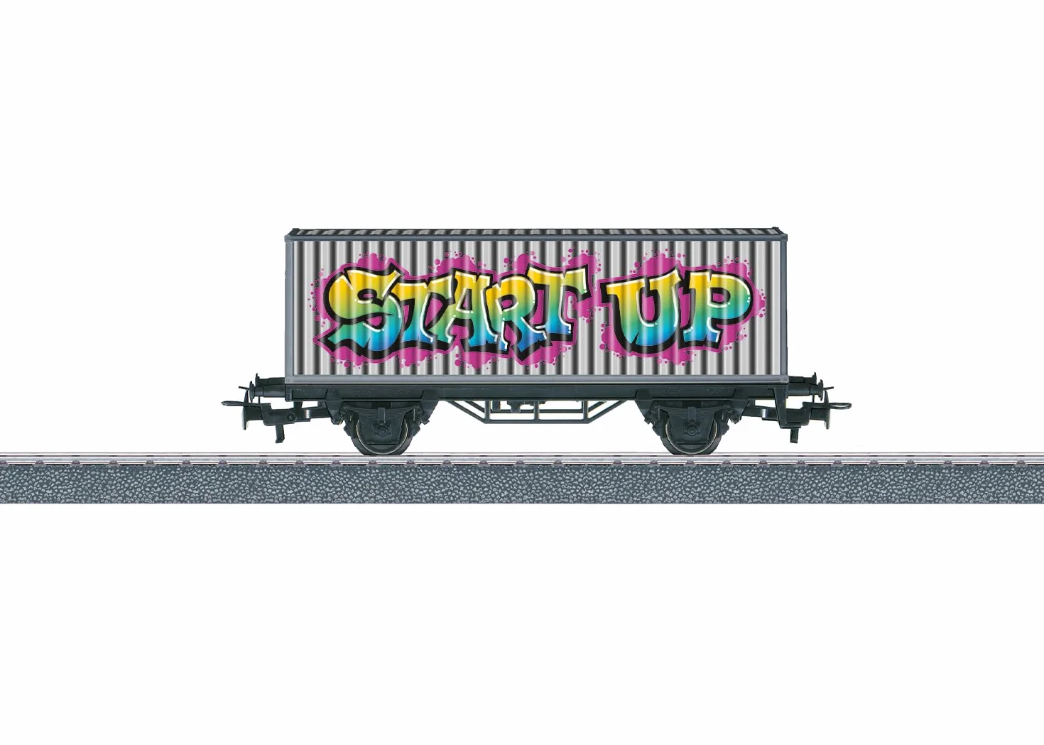 Carrello portacontainer Graffiti Ep.V WS H0