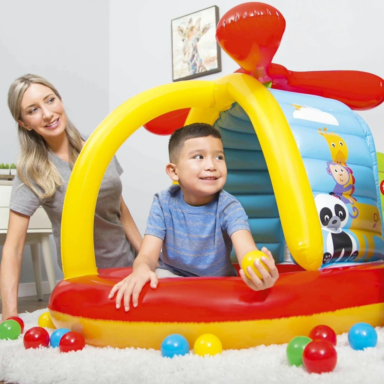Grandi Palline da per Piscina di Palline 50 Pezzi Giocattoli Riutilizzabili | Palline da Vasca Antischiacciamento da 6,99 cm per Recinto per Giochi, Tenda, Piscina, Festa di Compleanno, Decorazion