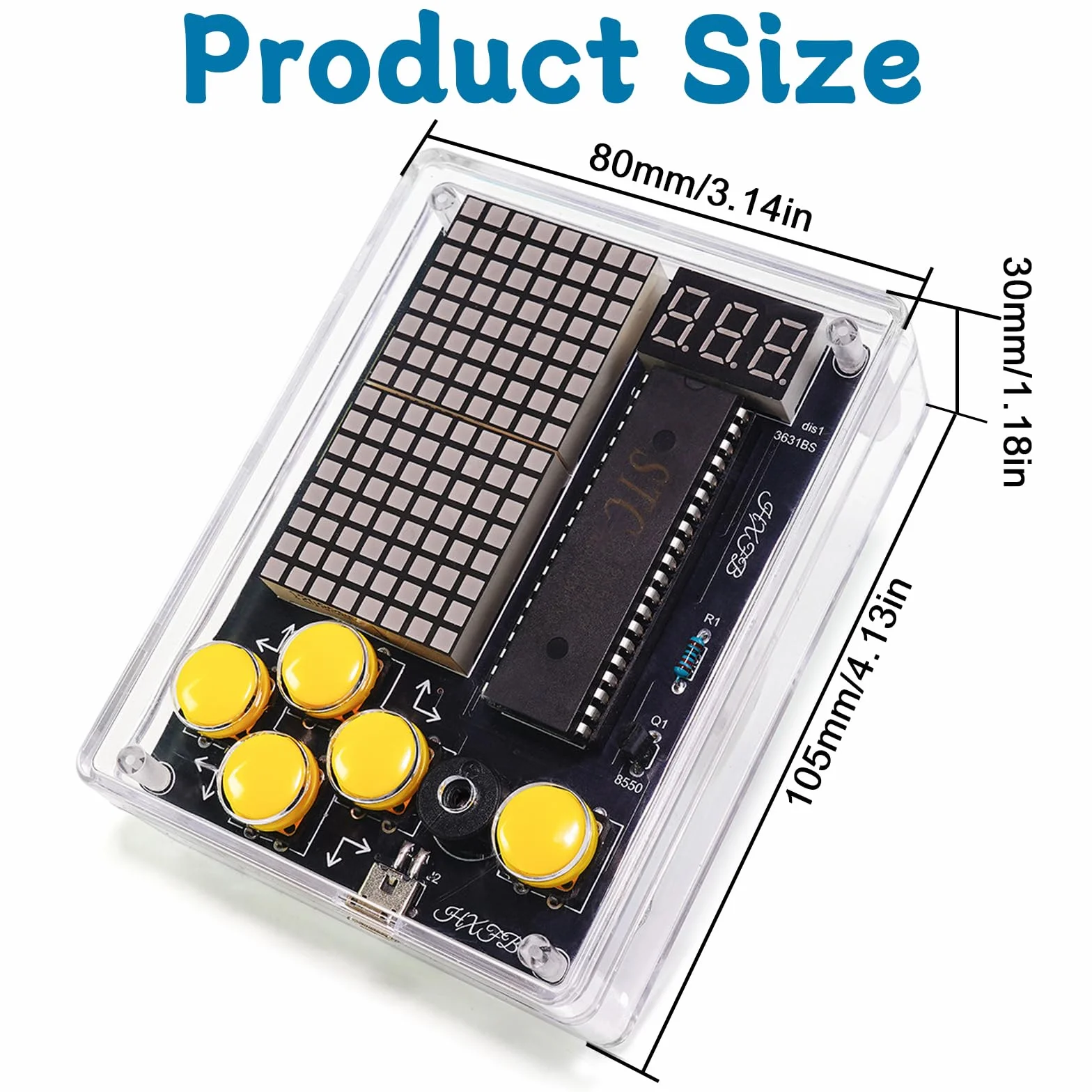 FAELNK Kit di Saldatura per Console di Gioco DIY Kit di Saldatura per Console di Gioco 7 in 1 Portatile DIY per Studenti Apprendimento e Uso Quotidiano