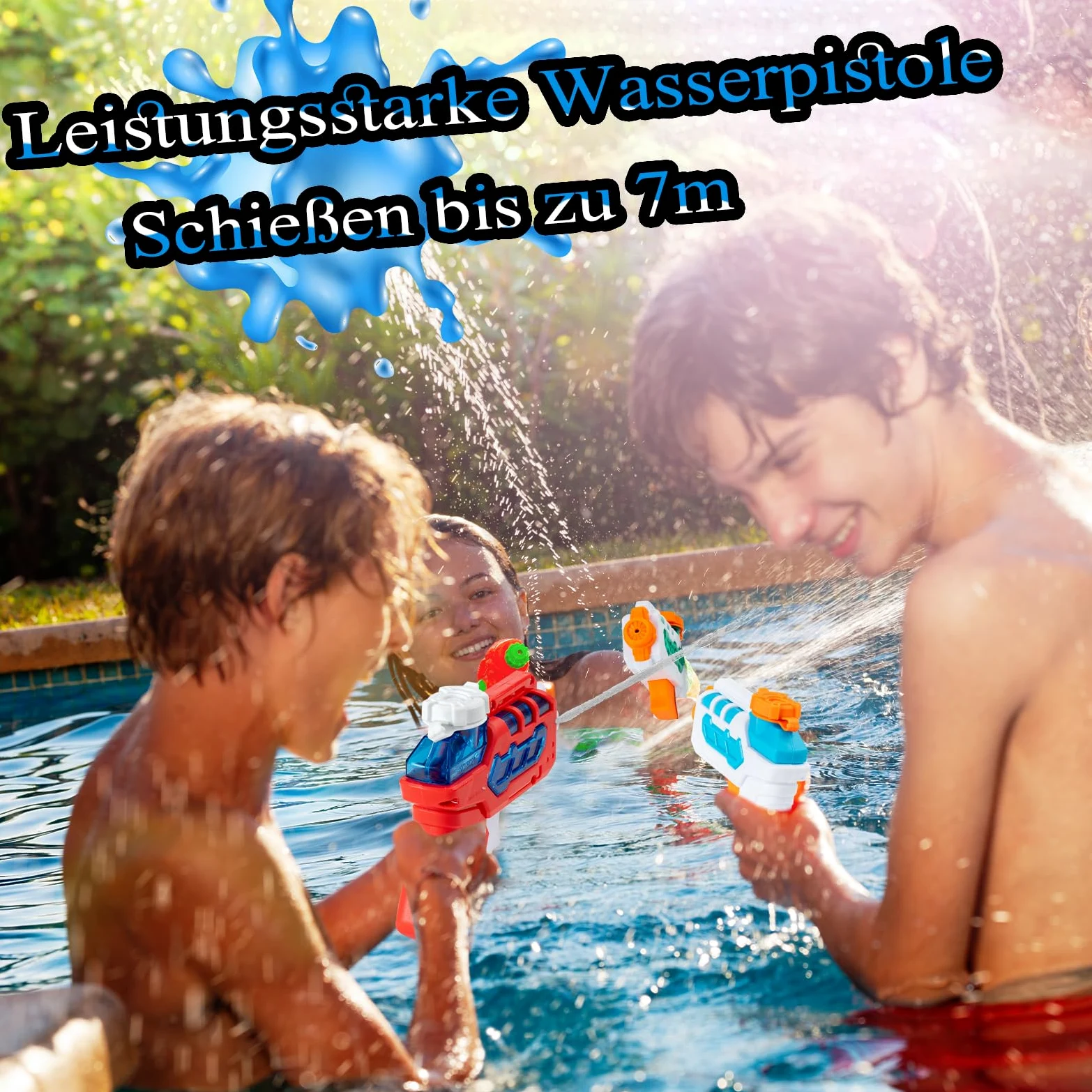 Confezione da 8 pistole ad acqua per bambini, piccole mini pistole ad acqua Super | Pistola a spruzzo ad acqua, giocattolo per esterni, estate, piscina, spiaggia, per ragazzi e ragazze