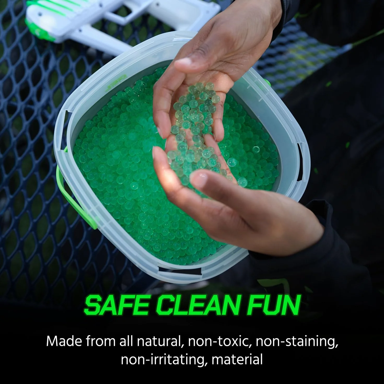 Gel Blaster 100.000 munizioni di ricarica in gel, non tossiche, a base d'acqua, realizzate appositamente per gel blaster, per bambini dai 14 anni in su