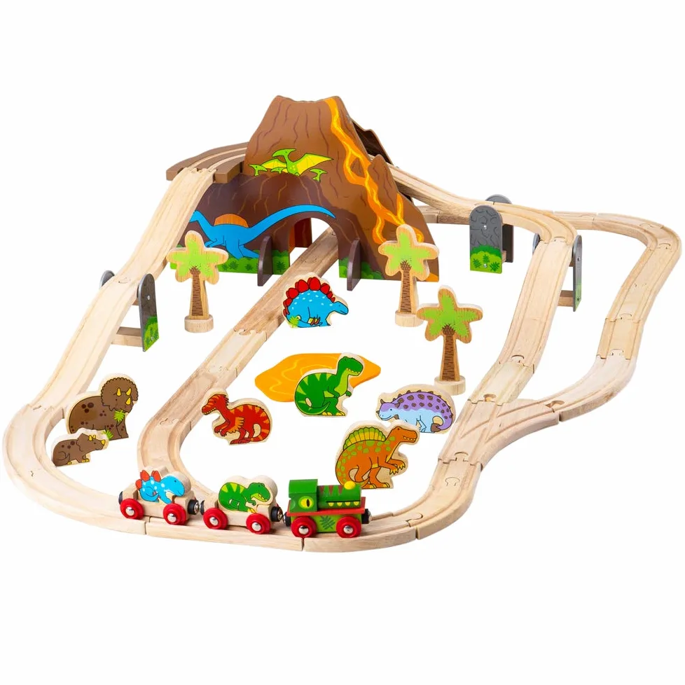 Bigjigs Rail Set per "Ferrovia dei dinosauri"