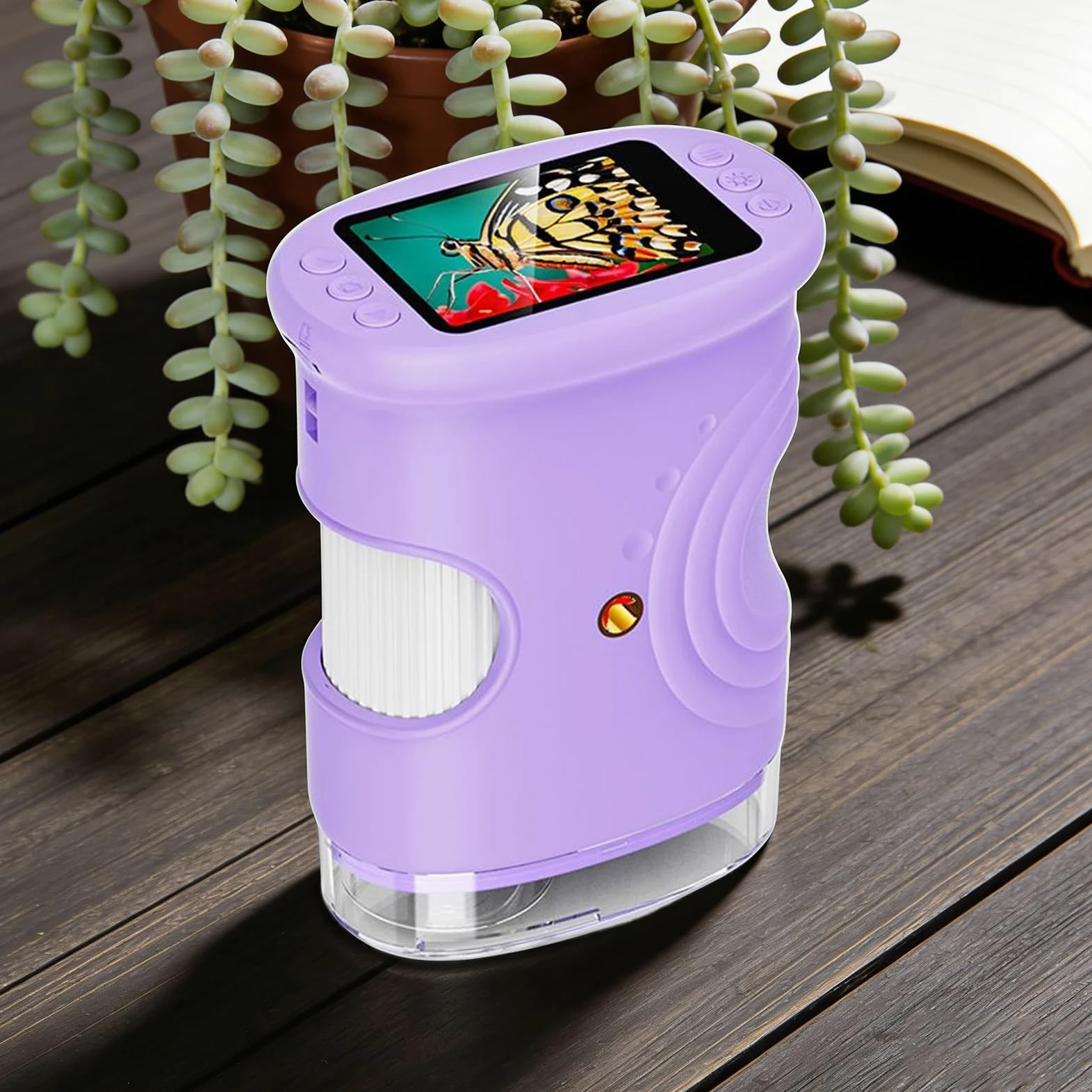 Microscopio per Bambini Giocattoli Scientifici Educativi Ricaricabili 1000X | Microscopio Portatile Digitale con Schermo da 5 cm Per Ragazzi Casa Laboratorio Esplorazione Natura