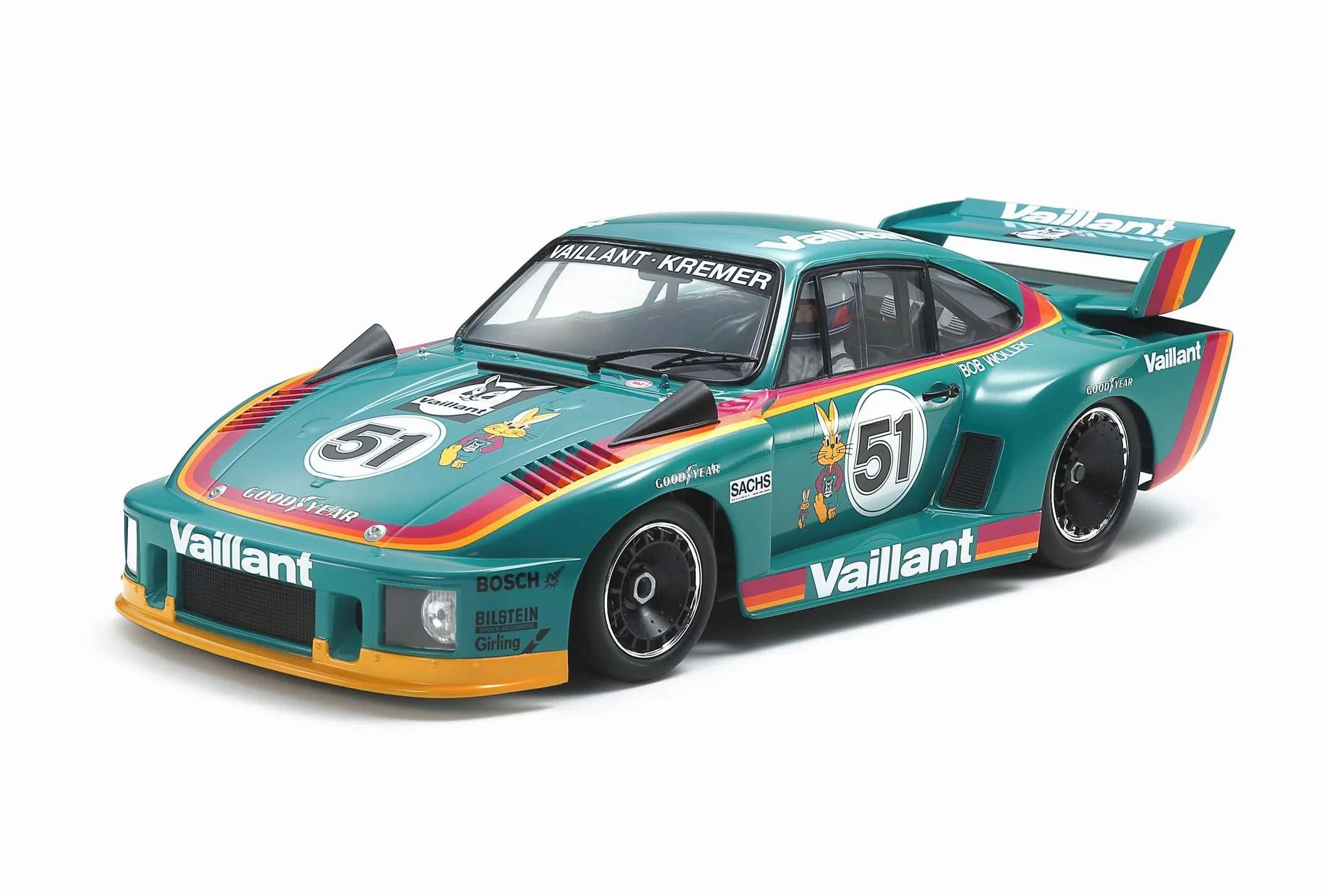 TAMIYA 20071 1:20 Porsche 935 Vaillant-Kremer - Modellismo, kit di costruzione in plastica, fai da te, hobby, incollaggio, kit in plastica, non verniciato