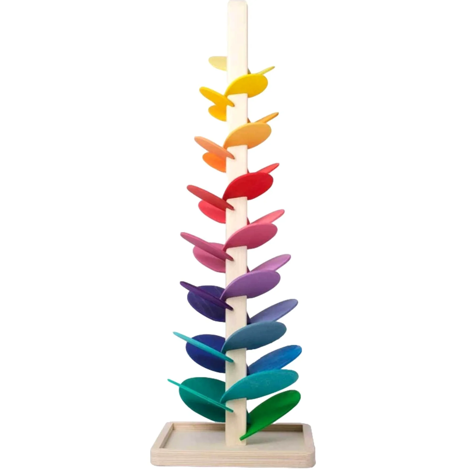 Generisch Rainbow Stacker | Developmental Toy Motor Skills Problema Solving Colorring Piramide con filettatura elicoidale gioco ingranaggi torre impilabile anelli piramide