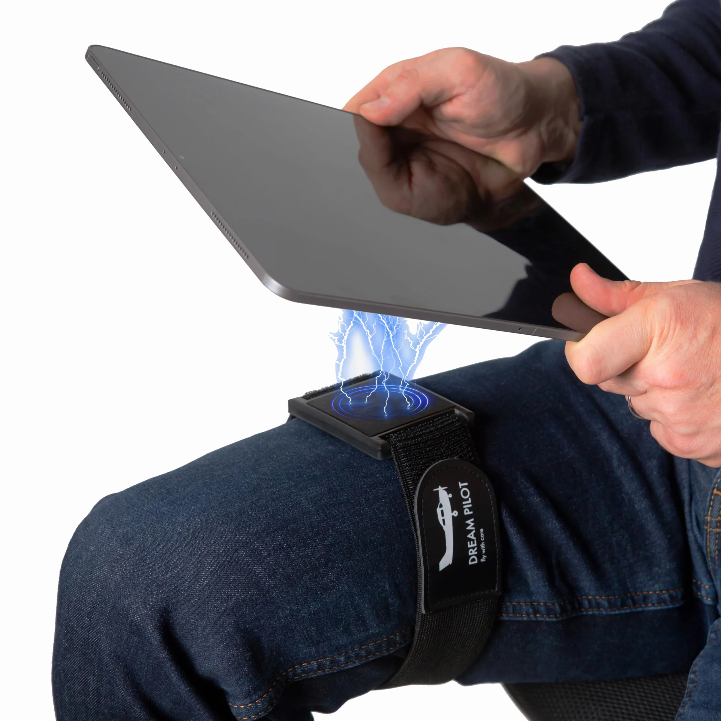 Dream Pilot Kneeboard per iPad, iPad mini, iPhone, qualsiasi smartphone Android, qualsiasi tablet, soluzione universale - sottile, stabile, design certificato MIL-STD 810G