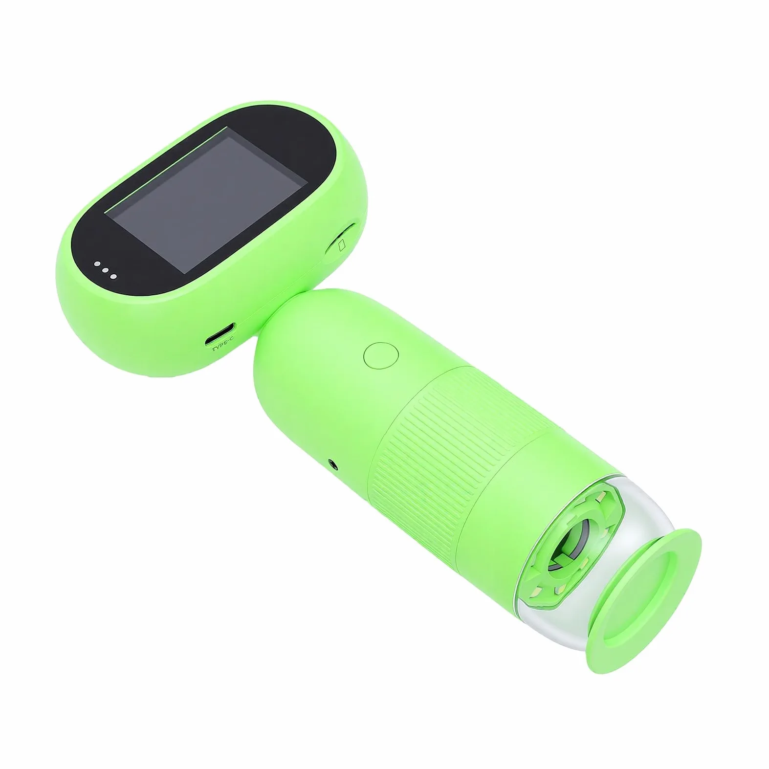 Sxhlseller Mini Microscopio Giocattolo per Bambini con Schermo da 2 Pollici, 8 Luci LED Regolabili, Kit Microscopio Digitale HD 1080P per Esplorazione Scientifica dei Bambini, Educativo Portatile
