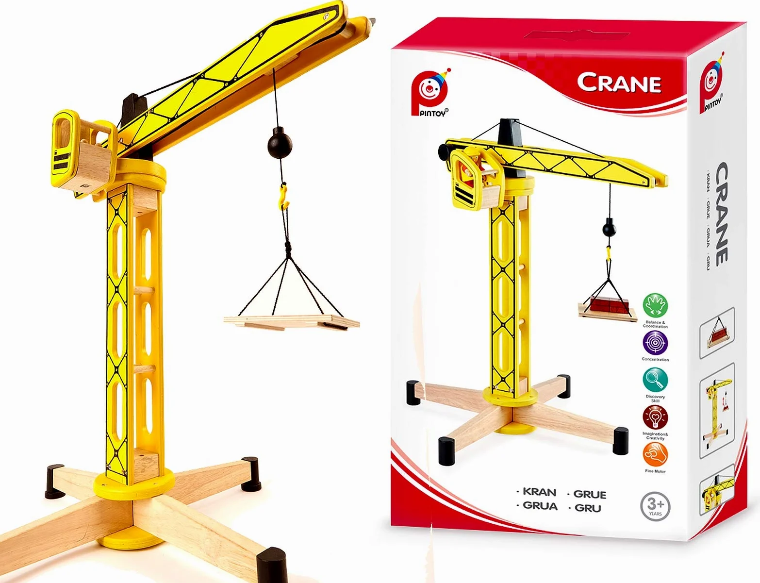 Pintoy P3000 - Gru in Legno