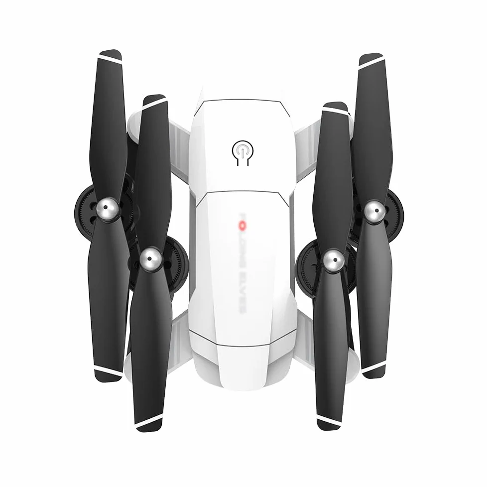 Drone con fotocamera 1080P HD, mini drone RC pieghevole per regalo per bambini Quadcopter tascabile portatile, regolazione della velocità di avvio con una chiave, capovolgimenti 3D, luce a LE