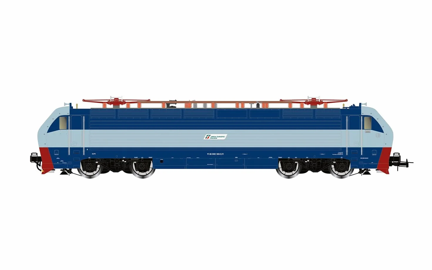 Rivarossi HR2981 FS, locomotiva elettrica E.402B "Treni Turistici Italiani", ep. VI, 80° anniversario Rivarossi Locomotiva - Elettrica