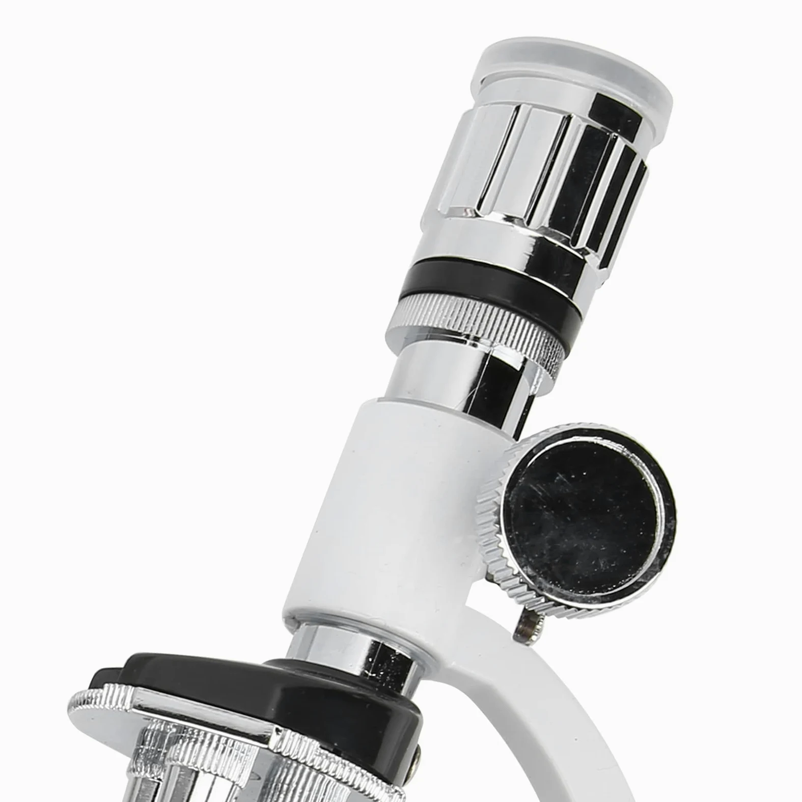 Kit di microscopio HD 1200X per bambini, educazione scientifica, giocattolo per microscopio per principianti, interamente in metallo con lente in vetro ottico