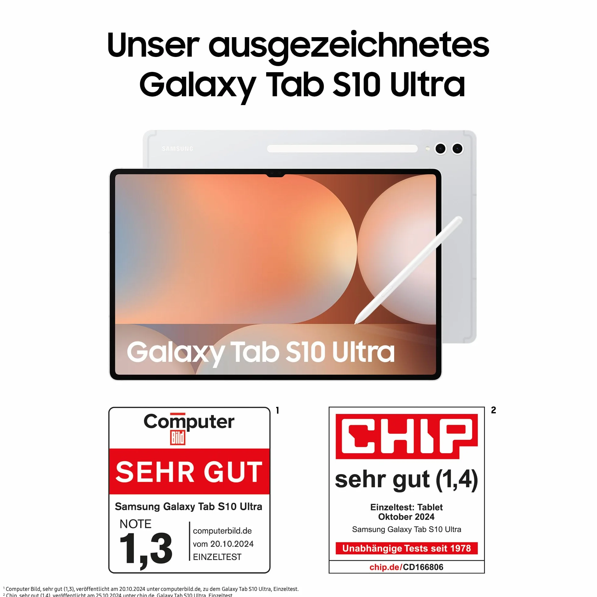 Samsung Galaxy Tab S10+ AI Tablet Android, 12 GB di RAM, 256 GB di memoria, schermo AMOLED, rivestimento antiriflesso, include S Pen, WiFi, Platinum Silver
