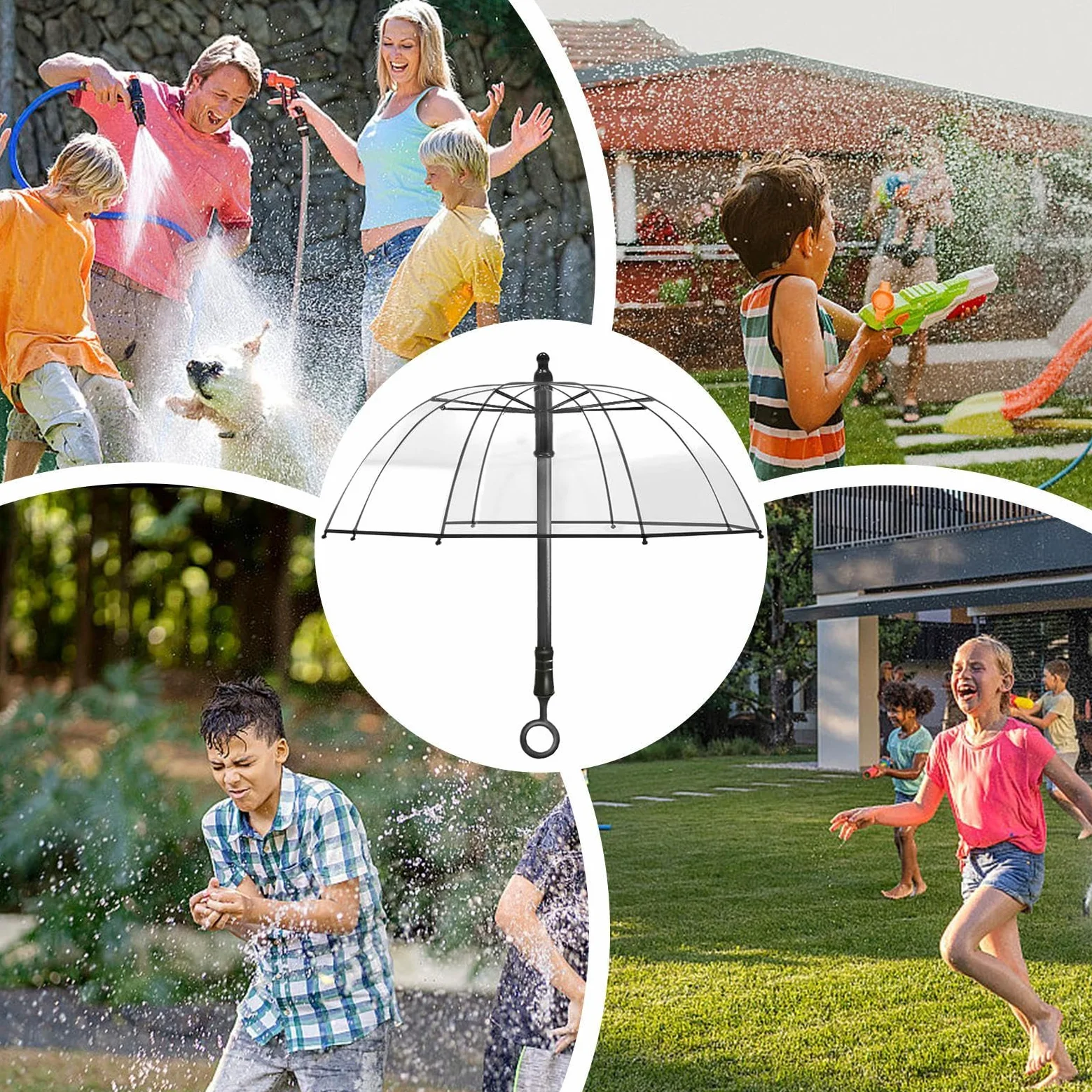 Générique Pistola Ad Acqua,Gioco da Giardino Estate con Acqua Divertenti | Divertenti Giochi All'aperto Per Adulti Con Manico Lungo Protezione Pioggia Compleanno
