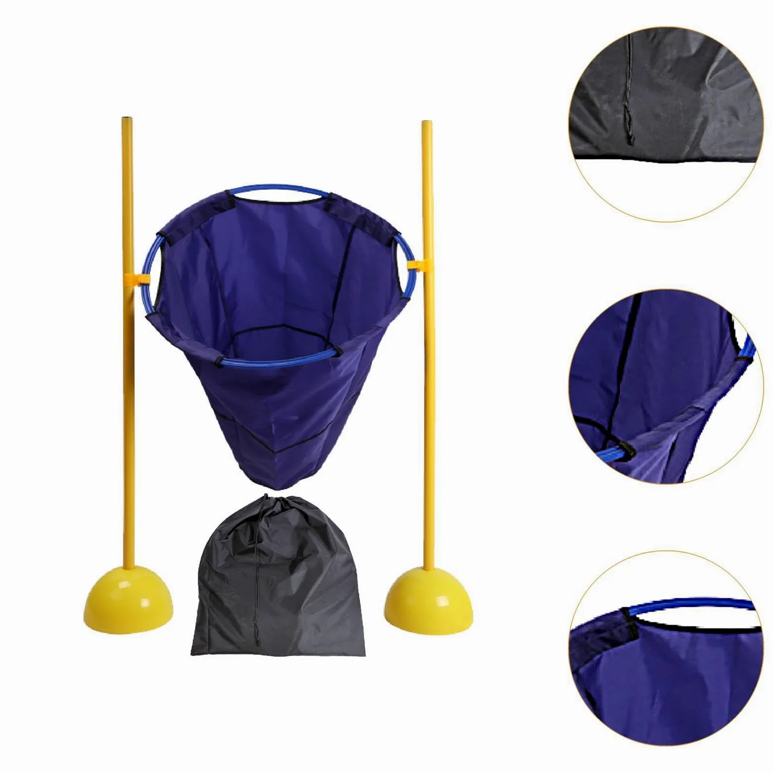 Gioco di Lancio per Interni Ed Esterni, Include 10 Sacchi di Sabbia, attività Divertente per Bambini, Blu
