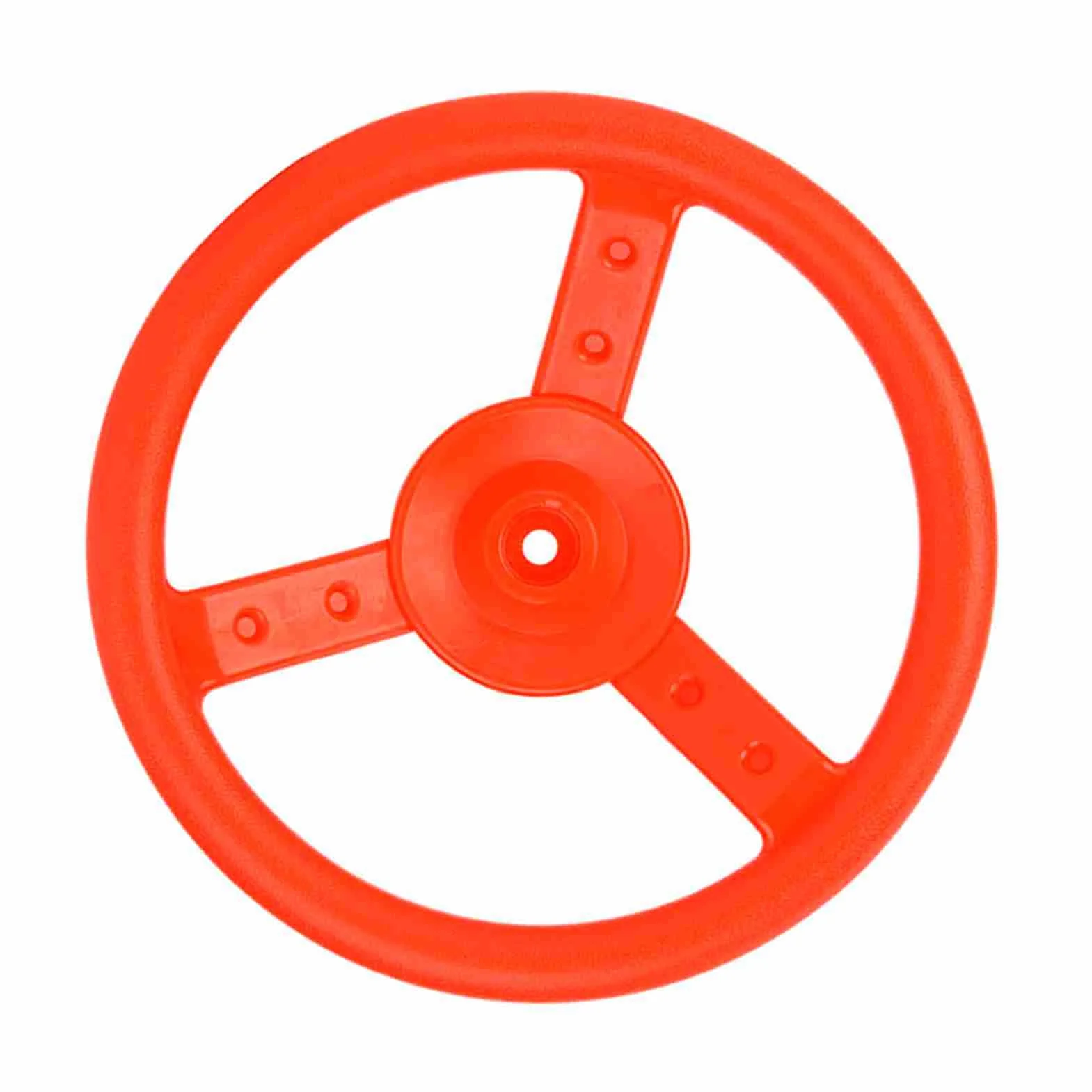 TOPINCN Volante in Plastica per Parco Giochi per Bambini, Robusto e Durevole, Ruota Liberamente per Altalena, Diametro Giallo da 10,4 Pollici, Adatto per Parco Giochi (rosso)