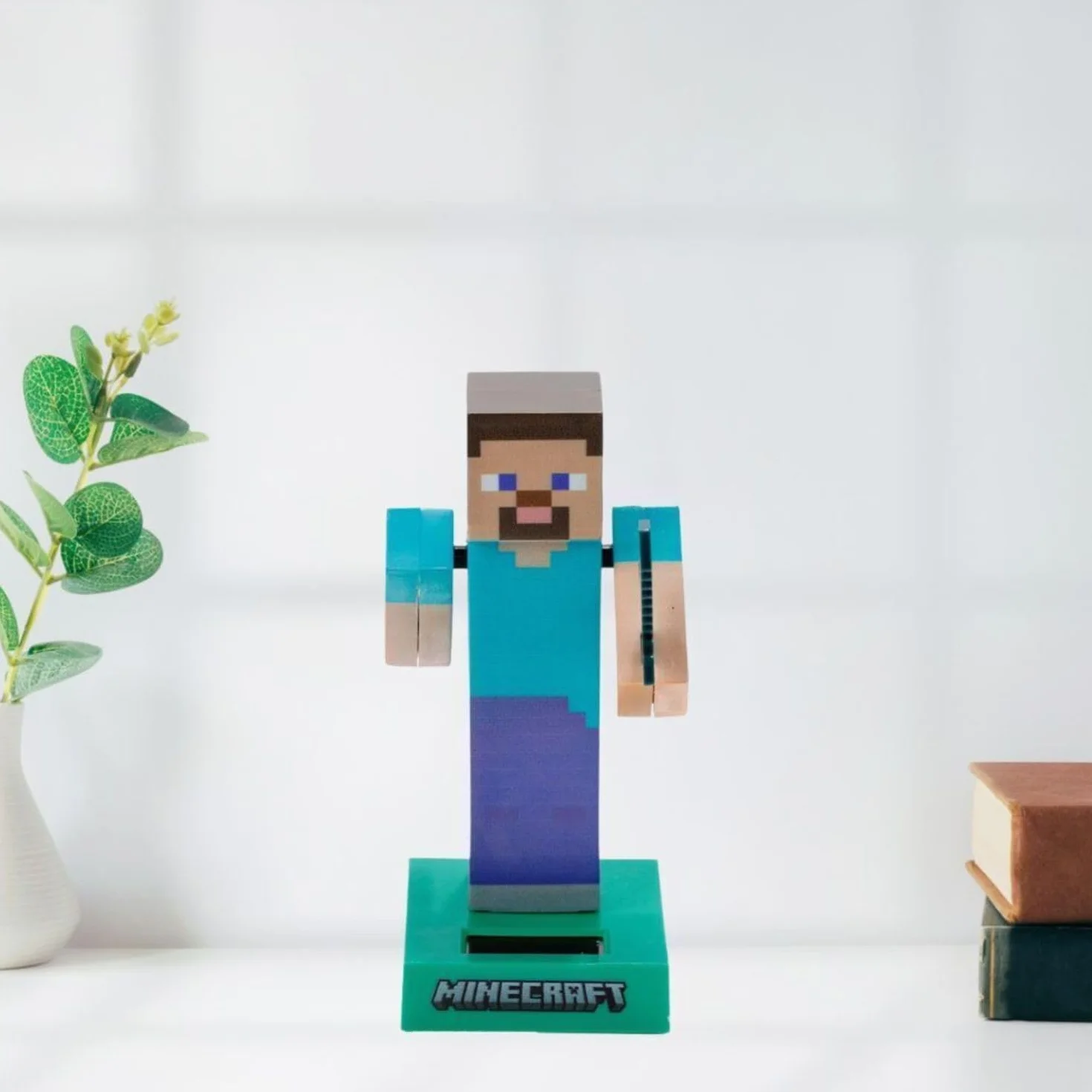 Solar Pal Steve Minecraft Decorazione ad Energia Solare
