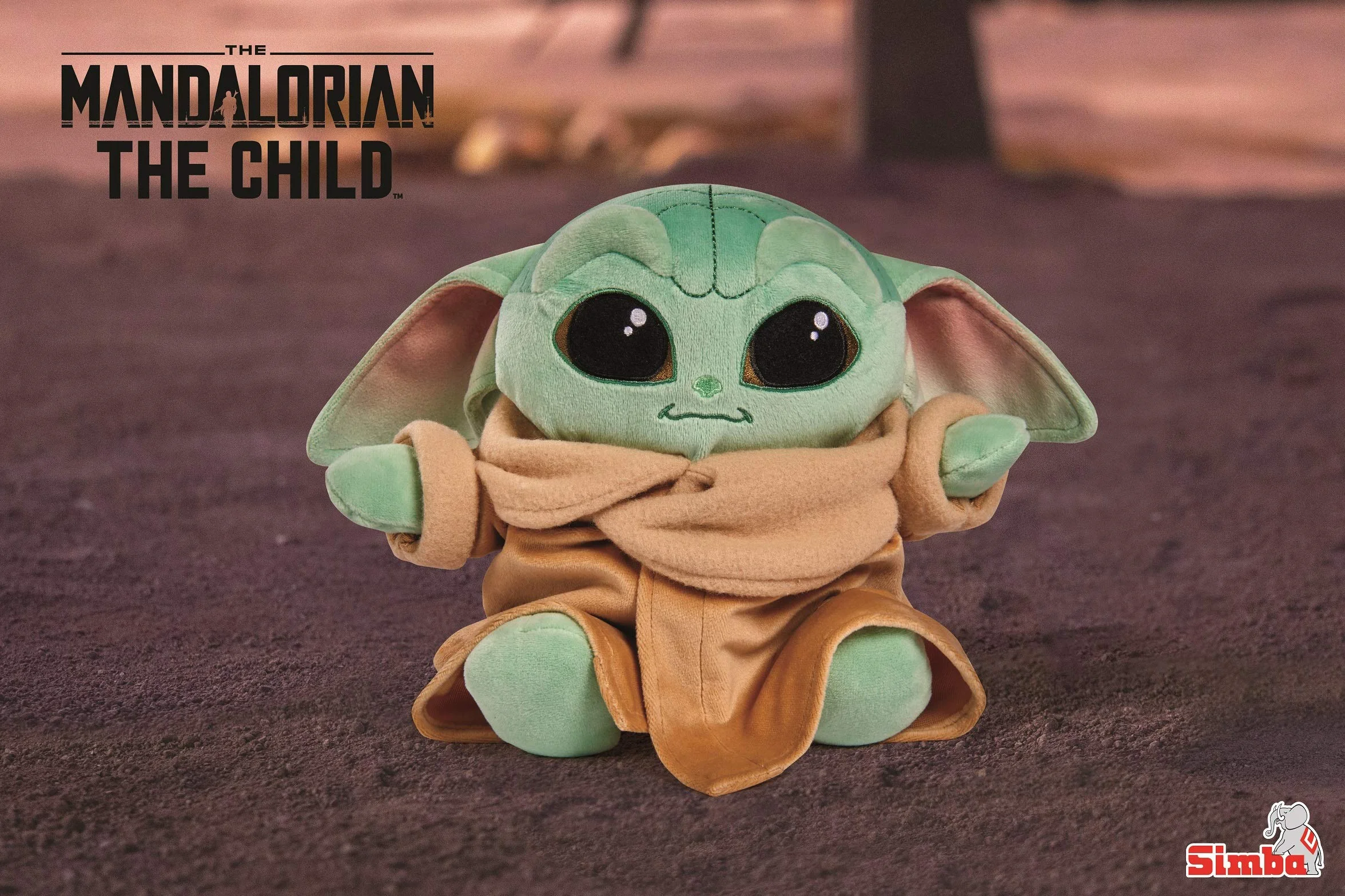 Simba Disney Star Wars Mandalorian 6315875778, Da 0 Mesi, Peluche The Child Baby Yoda, Marrone, 25 cm