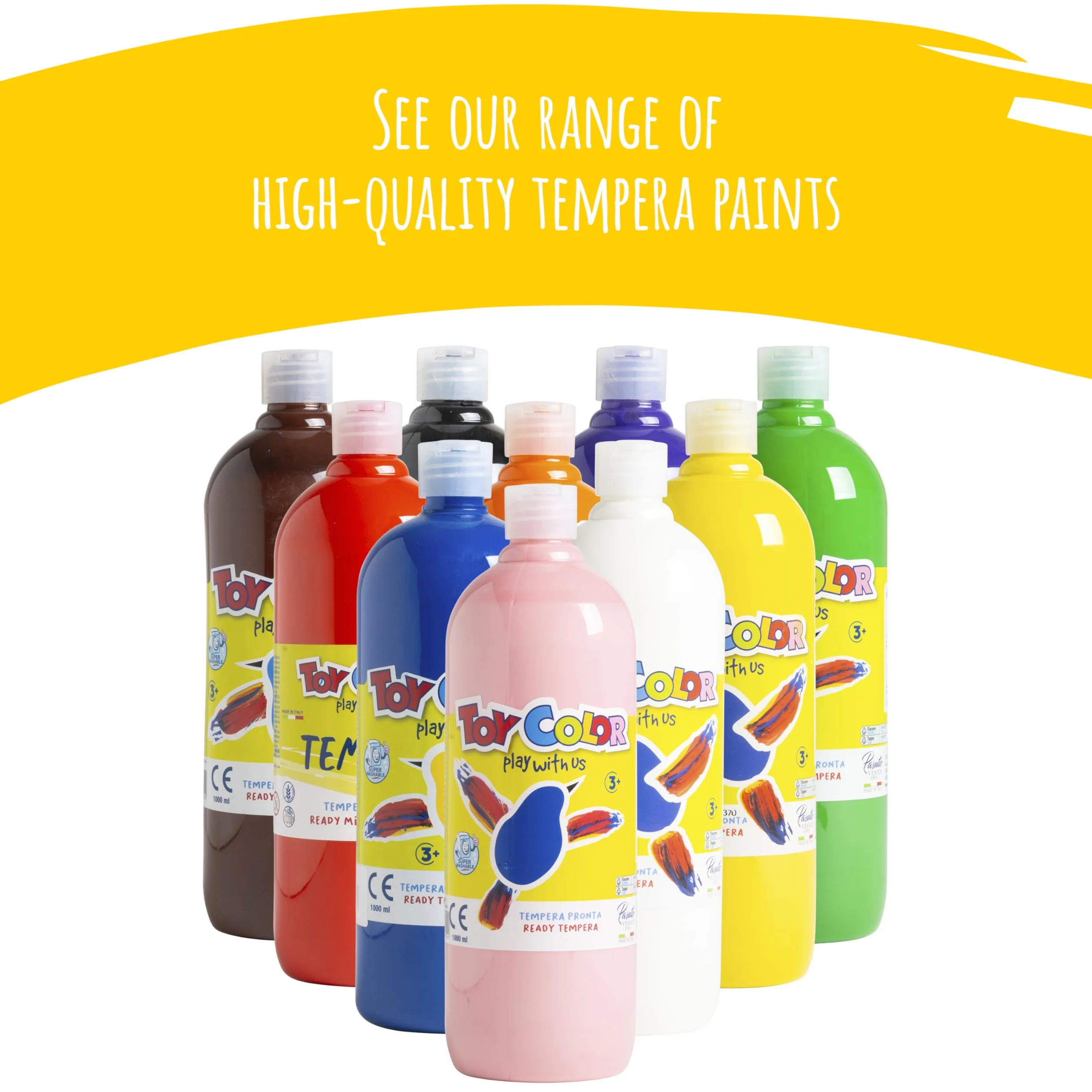 TOY COLOR TEMPERA PRONTA ML.1000 ROSA