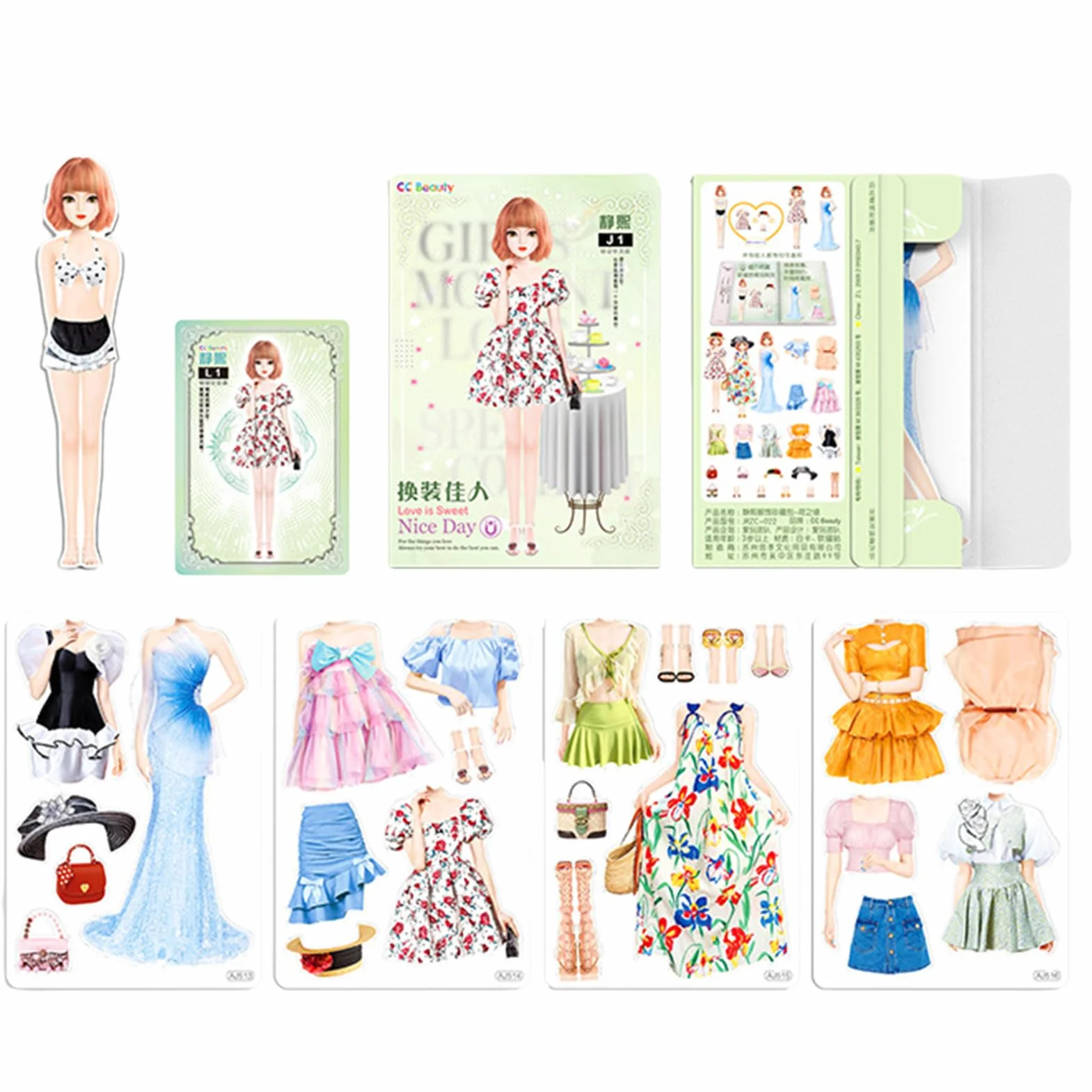 Bambole da Vestire Magnetiche | Bambola di Carta da Vestire da Principessa con Vestiti Magnetici E per Ragazze | Magnetic Dress Up Baby | Giocattoli Educativi Regalo per Bambine
