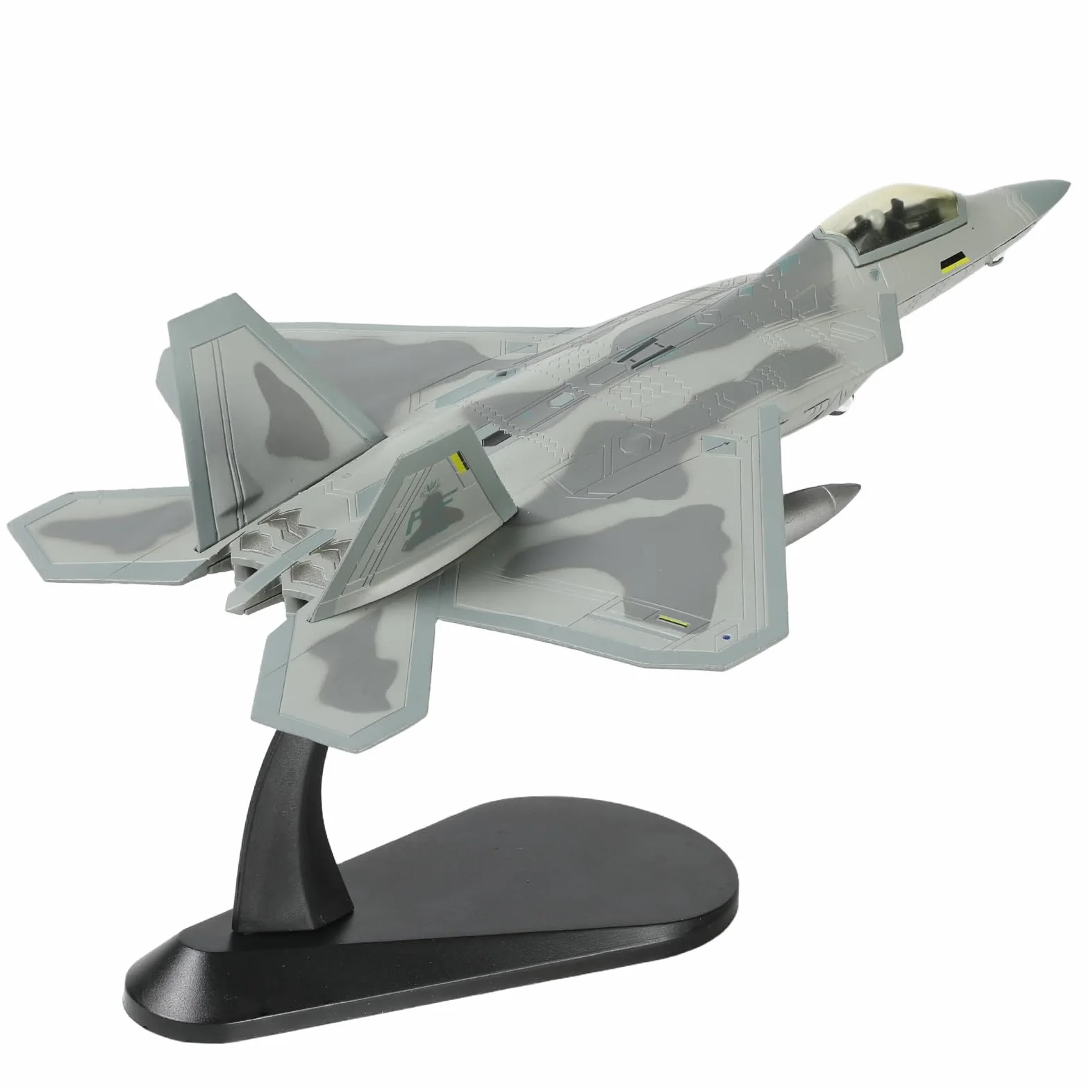 NUOTIE F22 Raptor 1:100 Modellino in metallo pressofuso Aereo da combattimento stealth con supporto