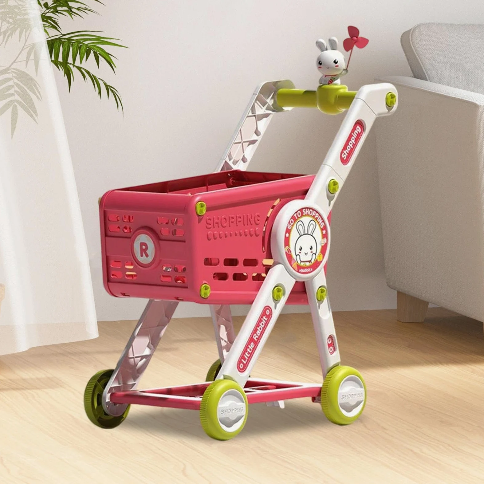 Carrello Spesa Bambini Cucina Finti Educativi Interattivi | Carrello Giocattolo Spesa Finta Per Bambini Trolley Per Bambini, Età Prescolare, Asilo, Vacanze E Compleanni