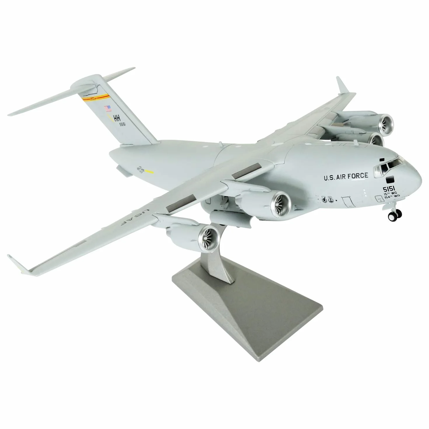 Lose Fun Park 1:200 Modello di Aereo Militare US Air Force C17 Diescast Fighter Modello di Aereo da Caccia in Lega