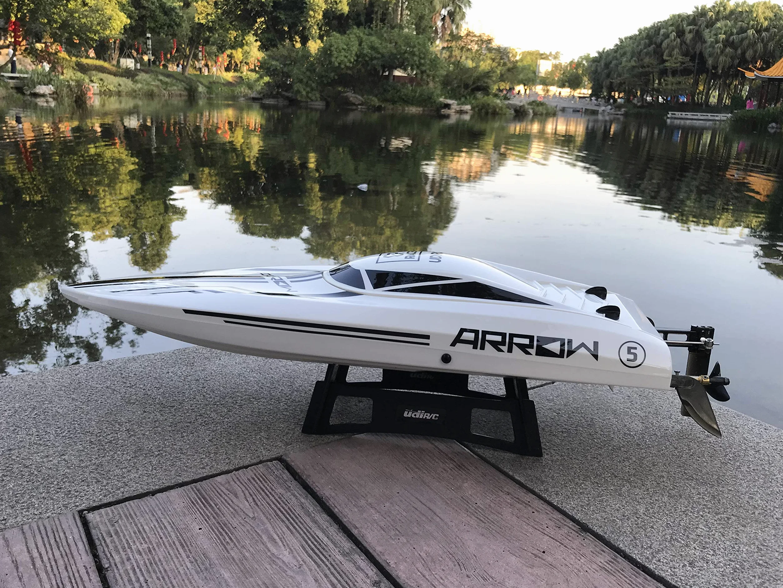 Motoscafo elettrico professionale da 64 cm, con telecomando, per motoscafi e hobby, motore senza spazzole, 50 km/h, per ragazzi e adulti (motoscafo da 64 cm)