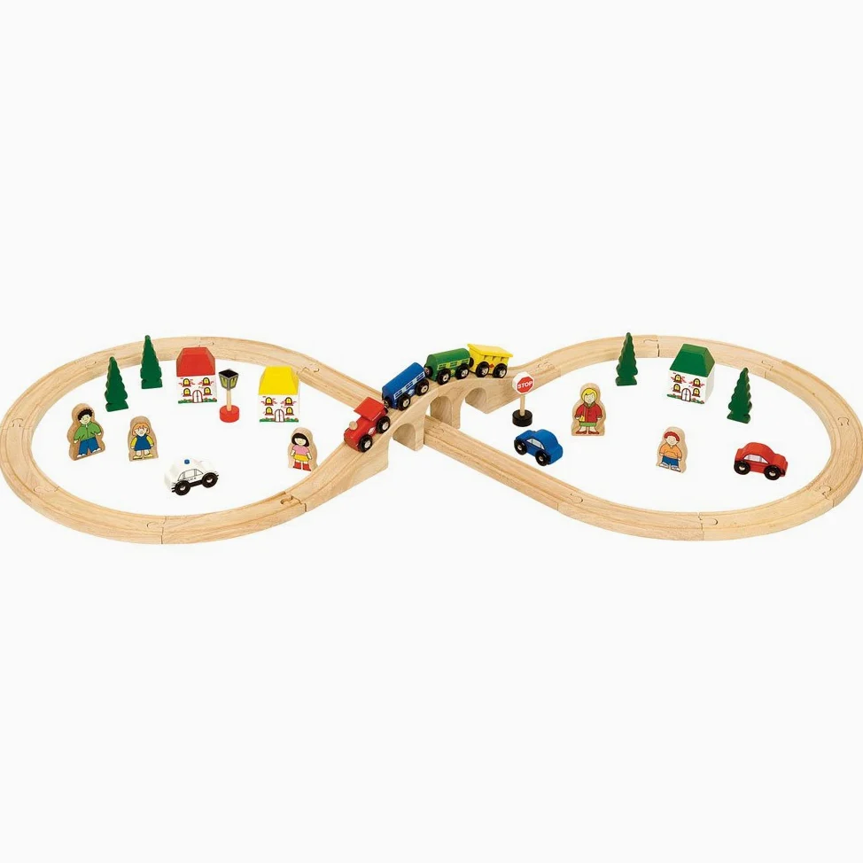 Bigjigs Rail Kit Trenino con Binario a Forma di Otto