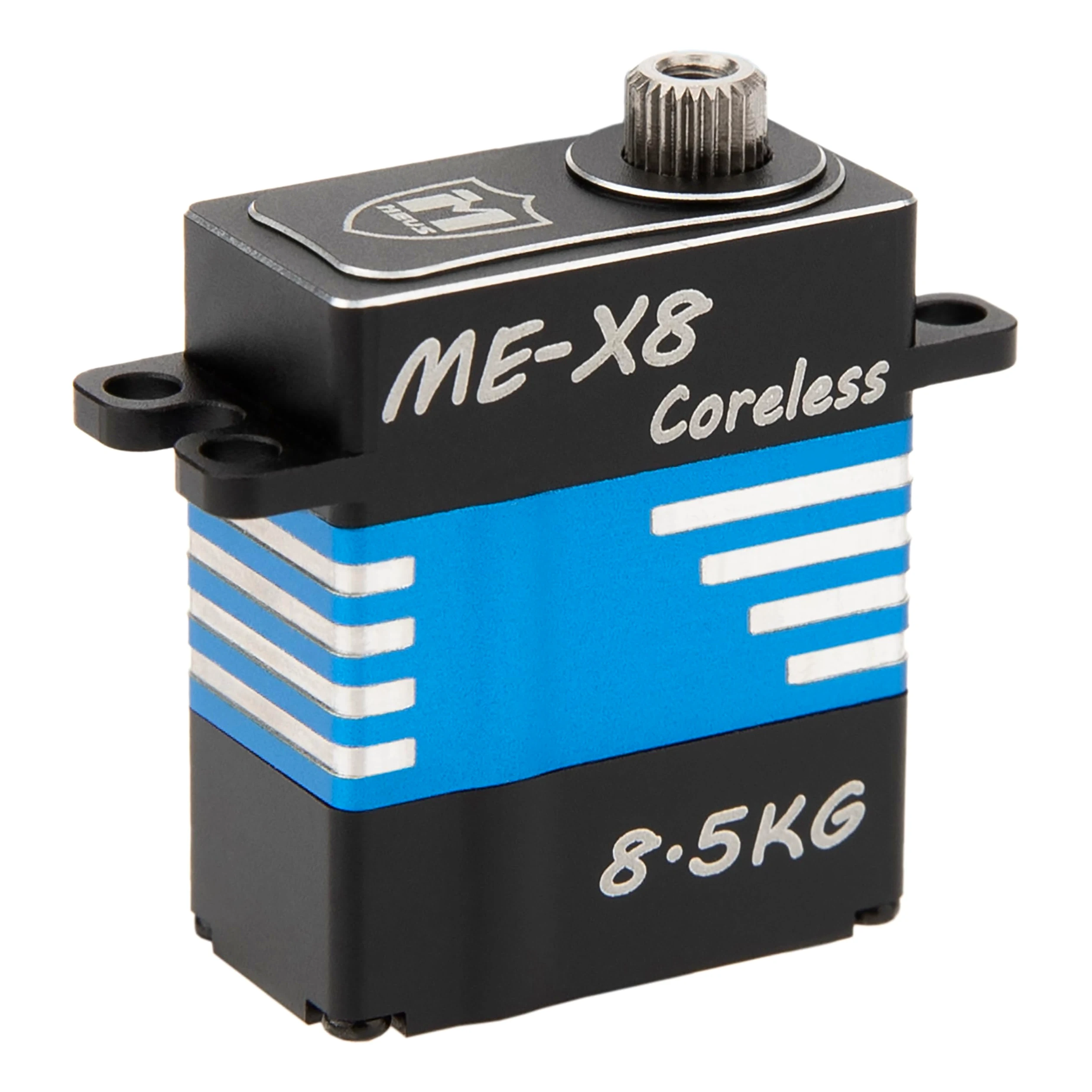 MEUS Racing V2 Coreless RC Micro Servo 8.5KG con coppia elevata per SCX24 TRX4M SCX10 TRX4 1/24 1/18 1/10 1/8 RC Crawler Car, cablaggio posteriore (ME-X8)