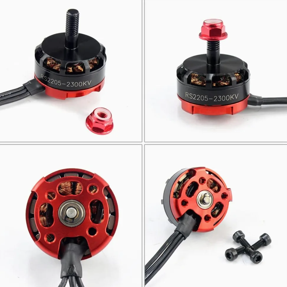 QWinOut RS2205 2300kv RC Racing Drone Motors CW CCW Motore Motore per fai da te Quadcopter FPV RC Aircraft Ricambio (2 pz CCW+2 pz)