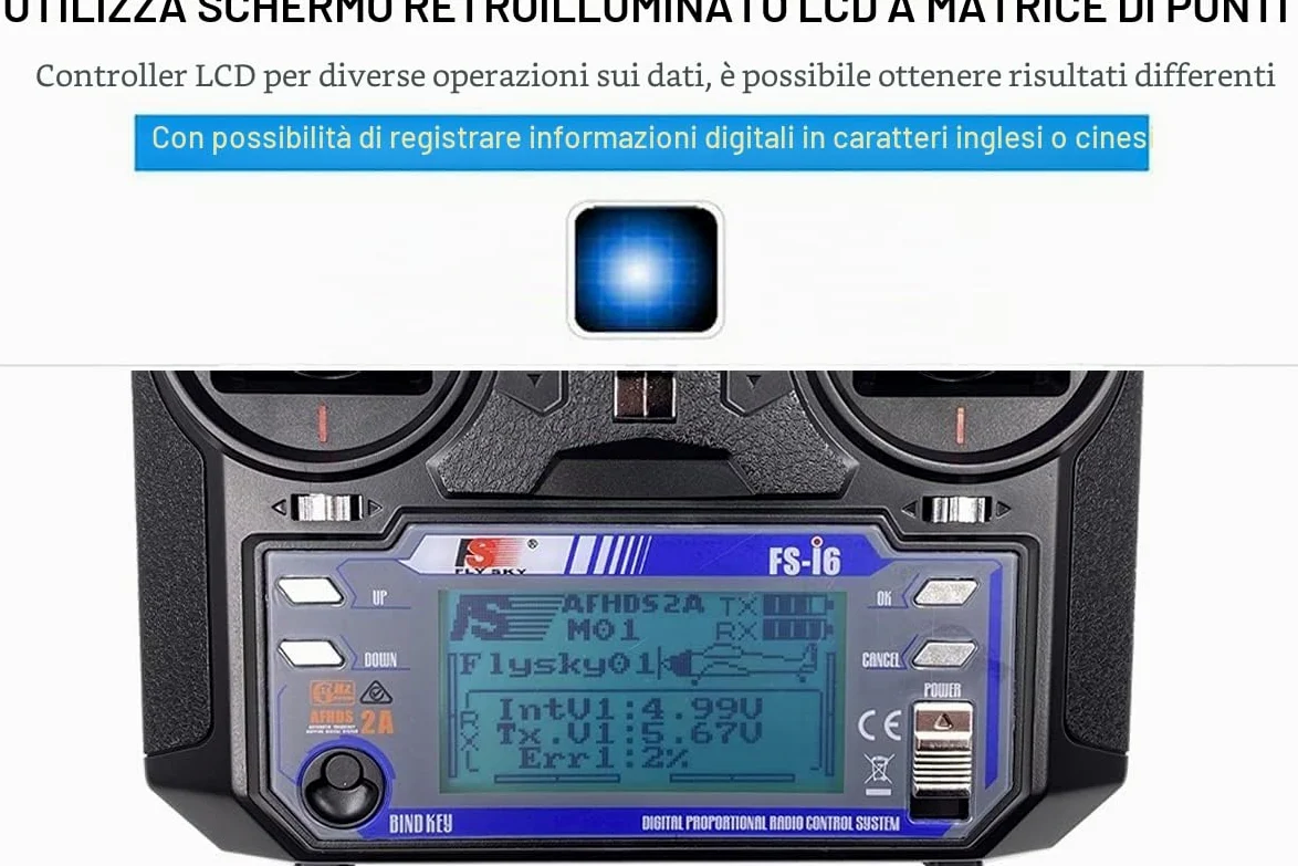 Flysky fs I6 AFHDS 2 A 6 canali trasmettitore + ricevitore radio IA6 2 GHz + ricevitore sistema radio per RC auto da corsa barca elicottero giocattoli