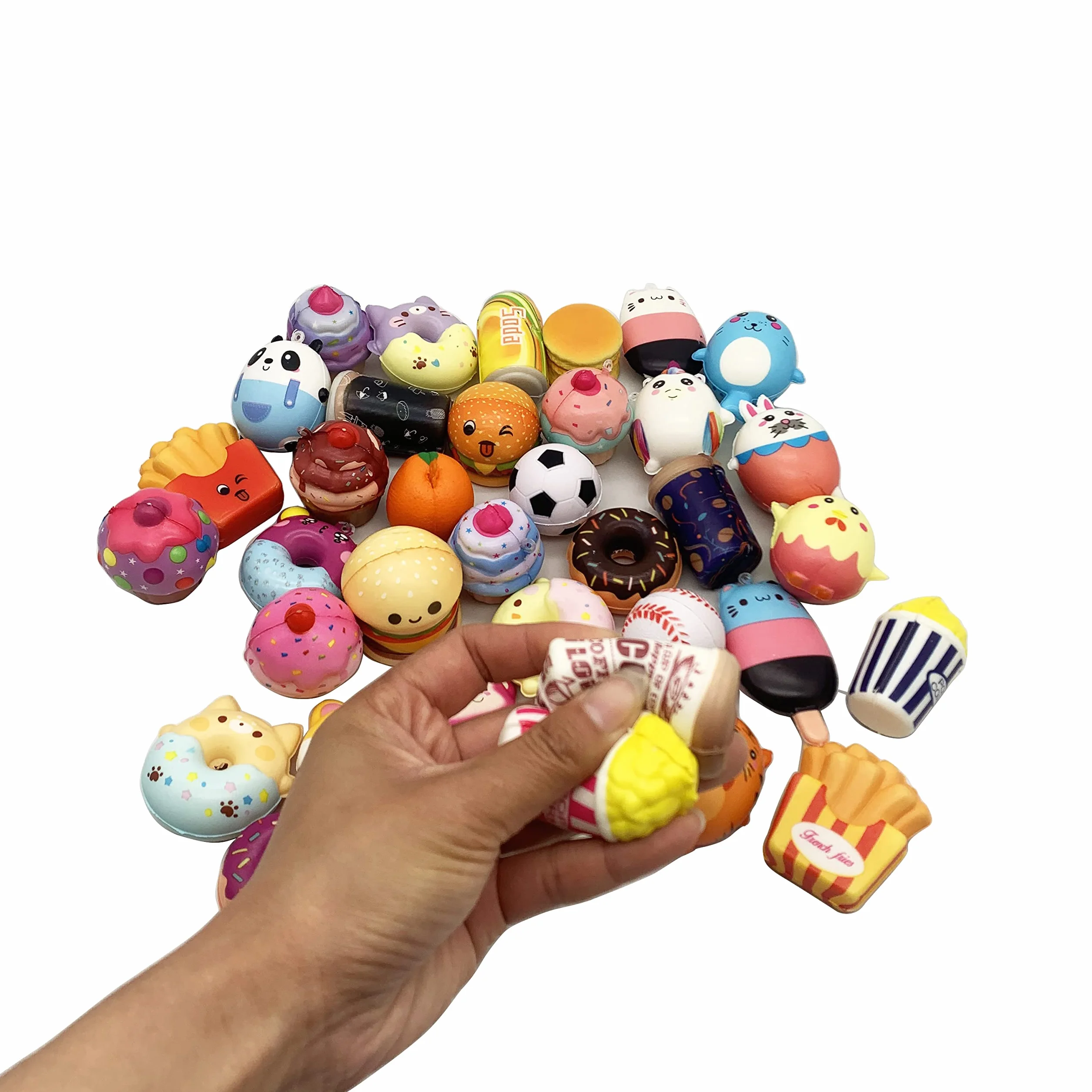 30 Assortiti Squishy Antistress Kawaii Giocattolo Stress Relief Slow Rising Gadget Ball