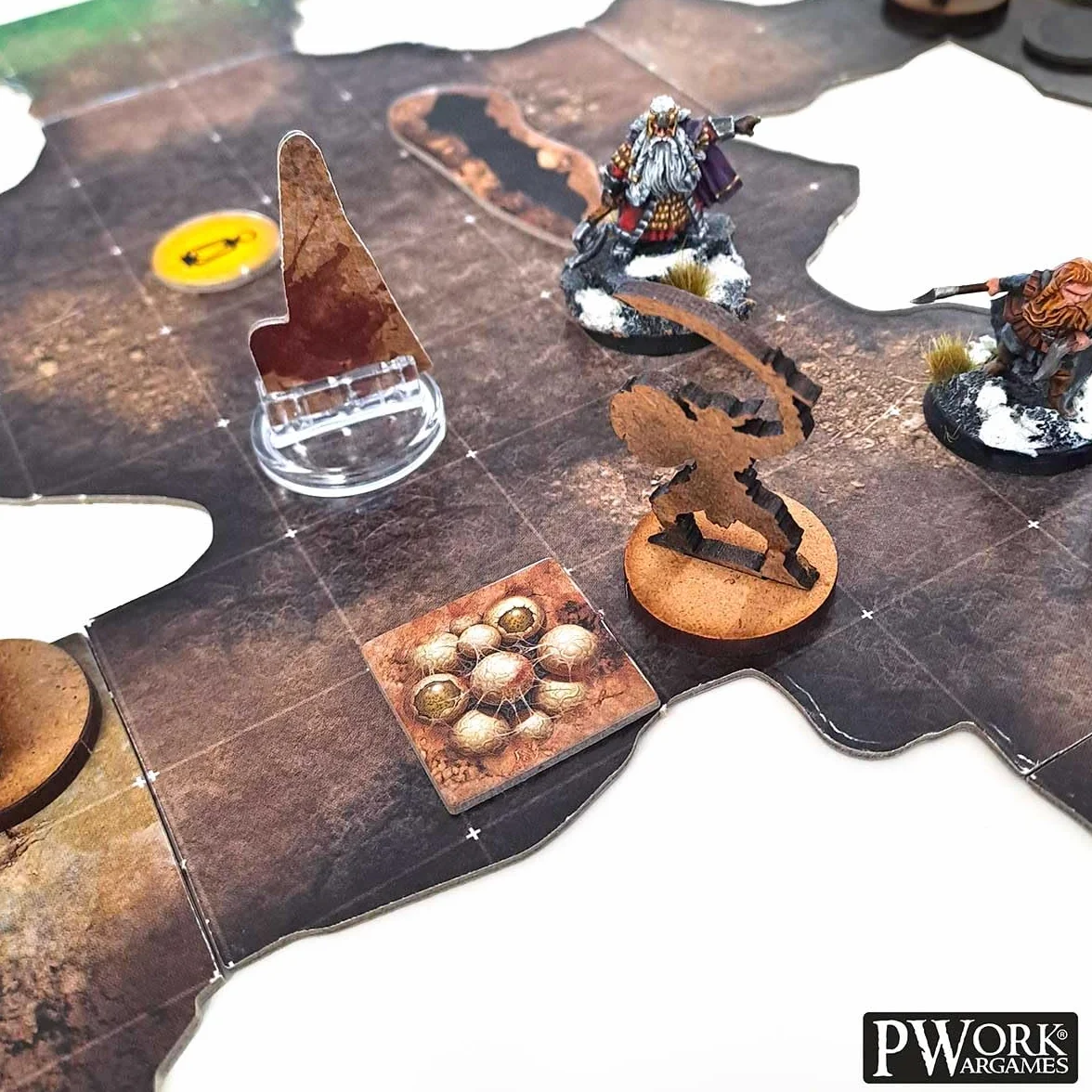 The Cave - RPG Modular Map Tiles - double face cardboard tiles