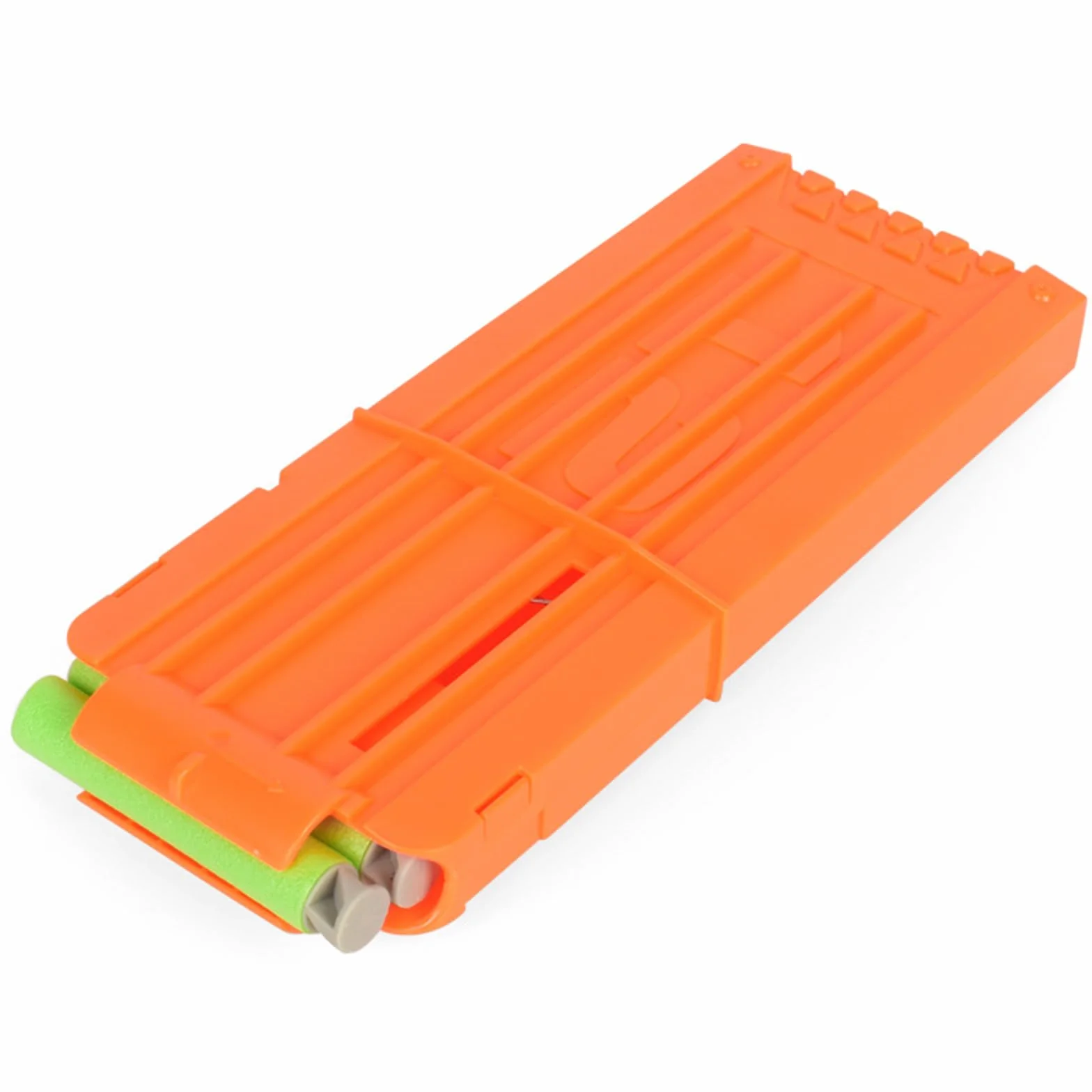2 clip Magazine per Nerf N Strike, 12-Darts Frecce Clip Magazine, ricarica rapida Freccette Clip Magazine per Nerf N-Streik Elite Series fucili giocattolo, arancione