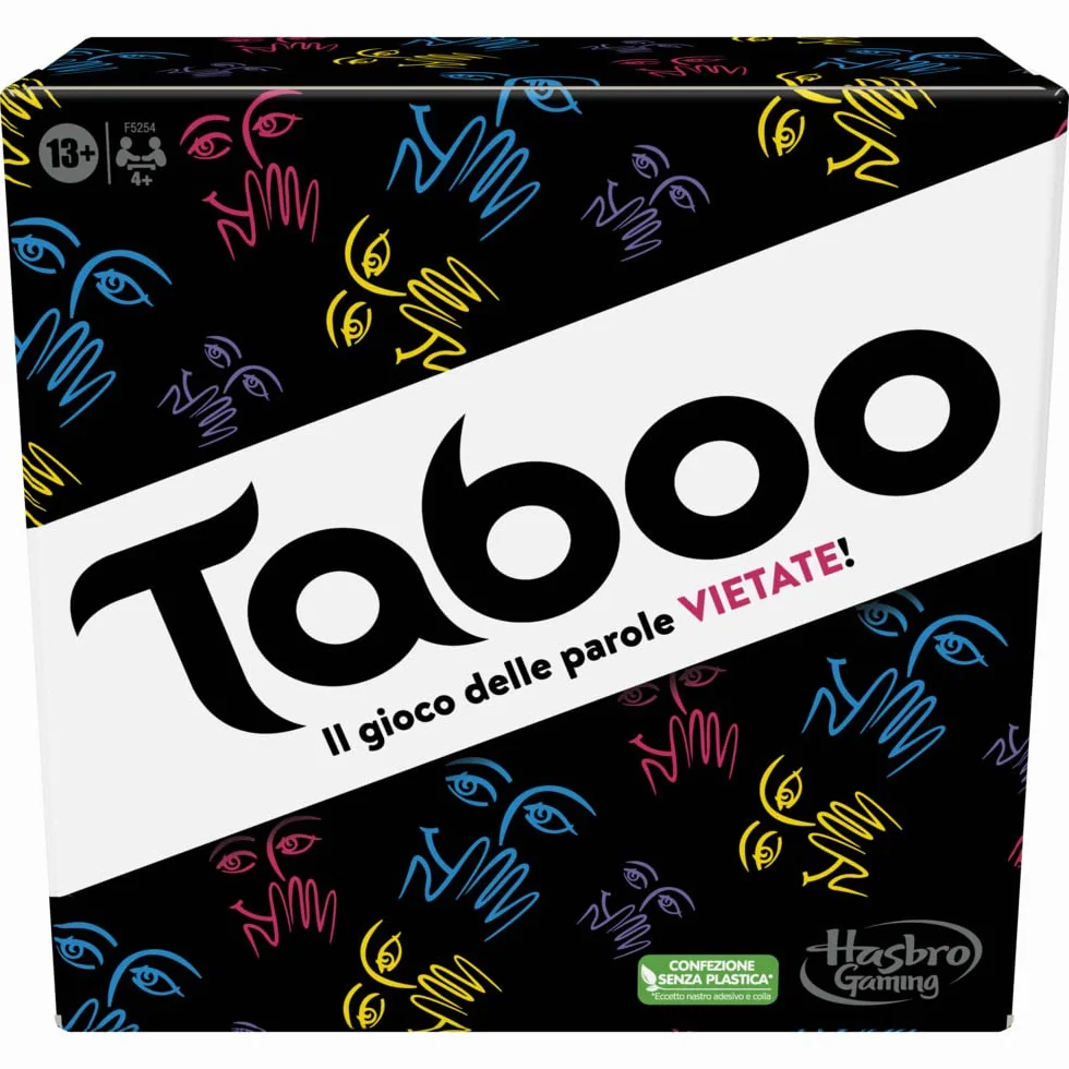 Hasbro Taboo classico gioco di società per adulti e adolescenti da tavolo 4+ giocatori 13+