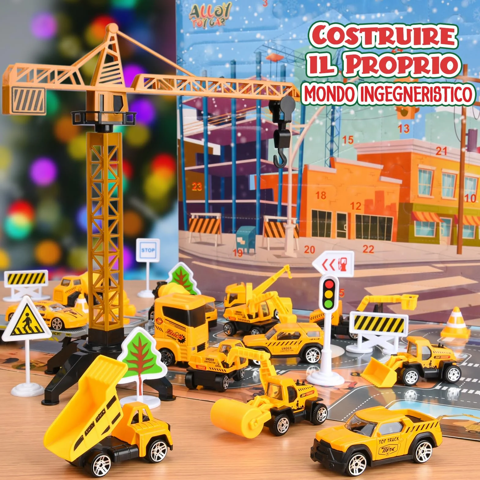 Calendario Avvento Macchinine 2025, Regalo Bambino 1 2 3 4 5 6 Anni Macchinine per Bambini 1-6 Anni Giocattoli Bambino 1-6 Anni Calendario Dell'avvento 2025 Cars Macchinine Regalo Bambina 1-6